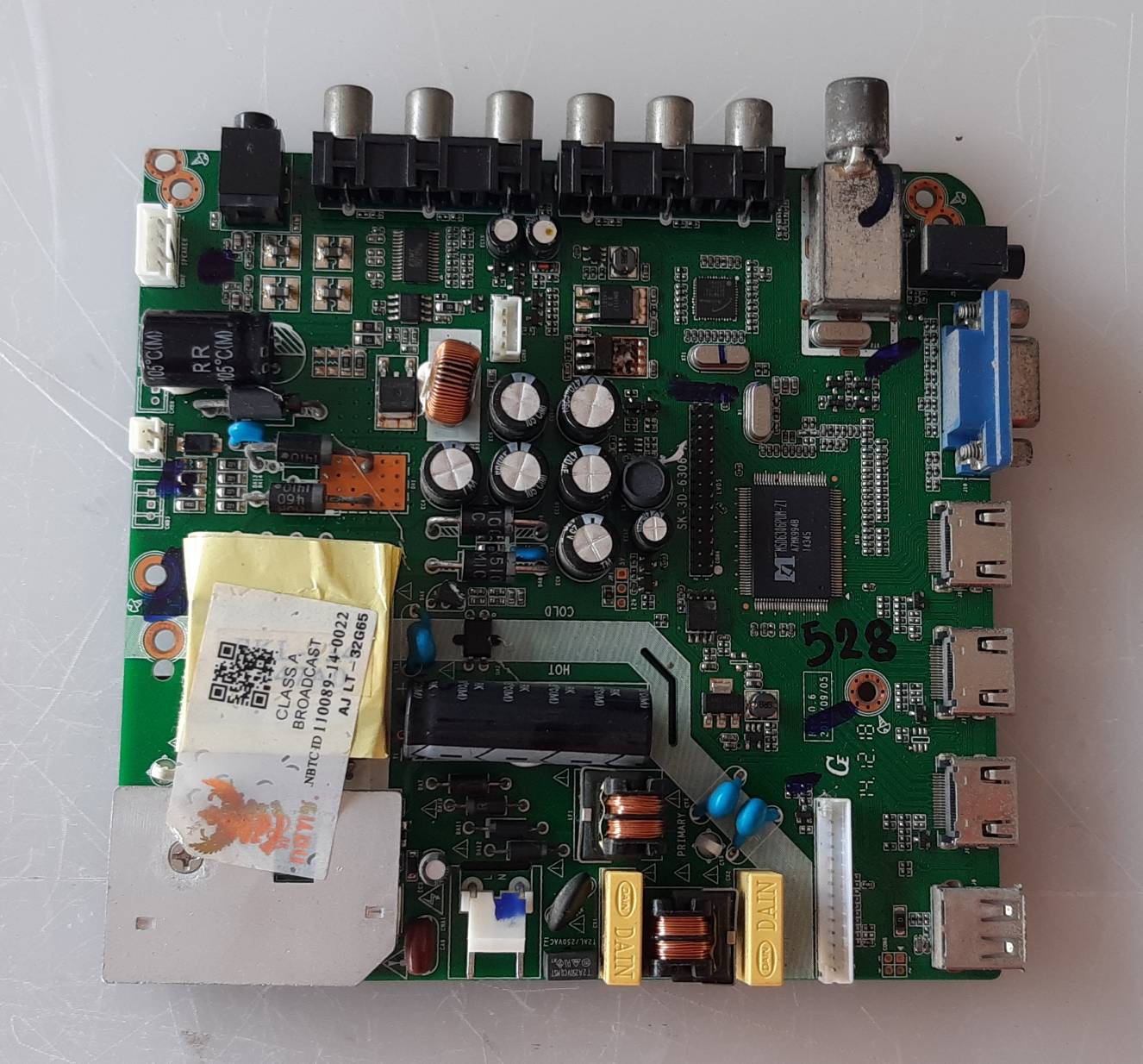 อันที่ 528 AJ LT-32G65 ซีสเตร็ม SK1411A02 SK-3D-6306-A ดีเทสแล้ว