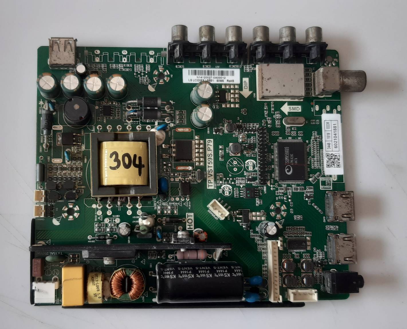 อันที่ 304 Haier LE32M630P ซีสเตร็ม TP.VST59S.P79 ดีเทสแล้ว