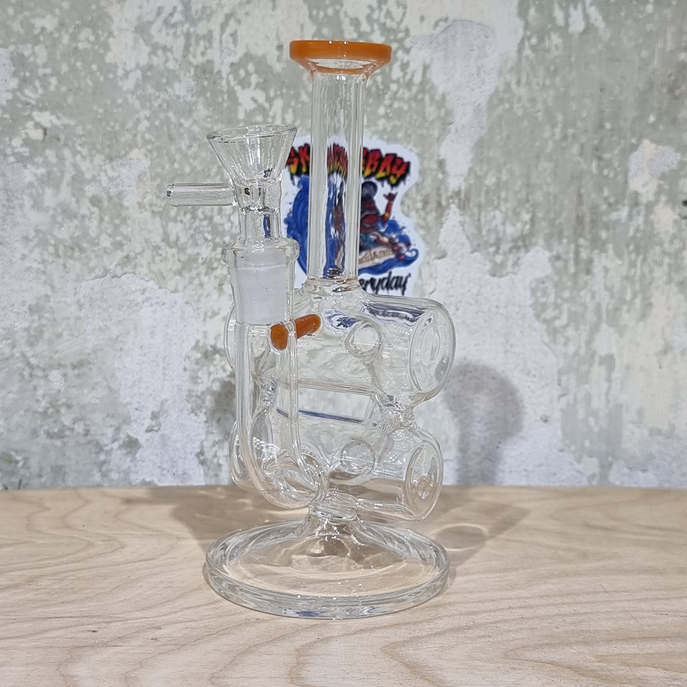 [1004] แจกันขนาดเล็ก 14mm สูง 6.5นิ้ว ข้อต่อในตัว แก้วหนา พกง่าย