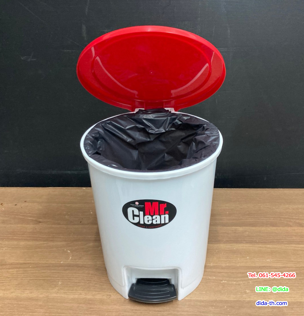 ถังขยะเท้าเหยียบ ทรงกลม 12 ลิตร