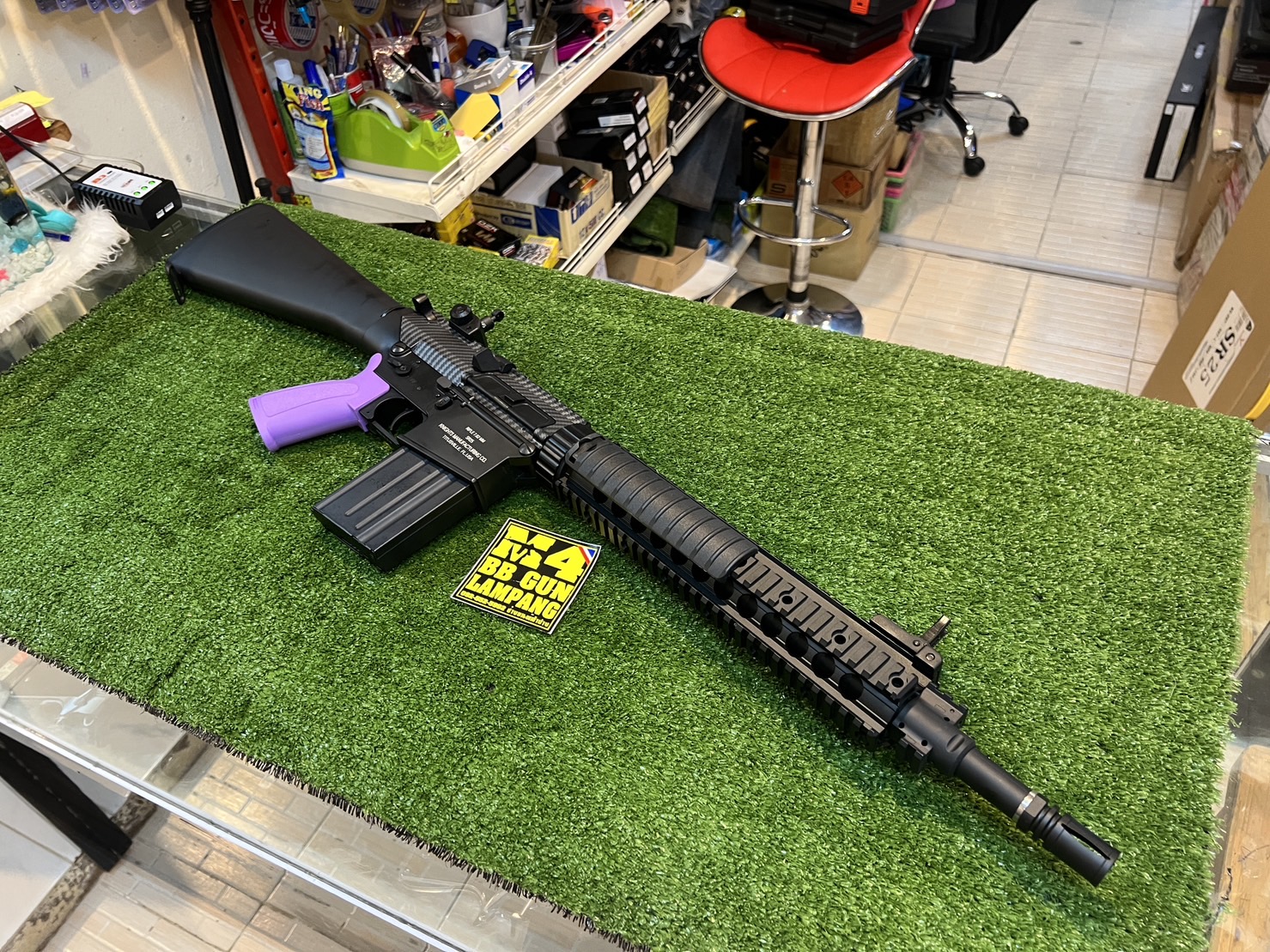 Double Bell 100 KAC SR 25 MK11 MODO Custom AEG