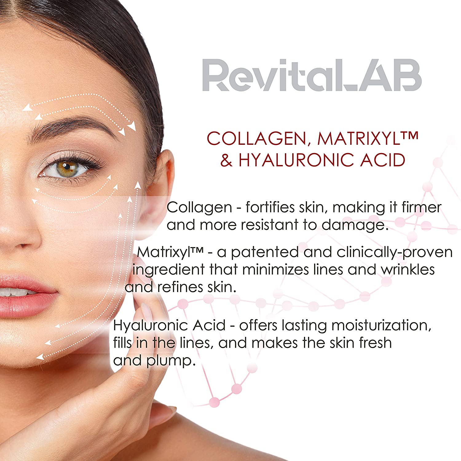 RevitaLAB Power Face Serum with Collagen, Matrixyl and Hyaluron, 30ml 0 กก.