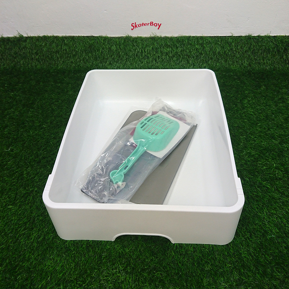 [1100] ห้องน้ำแมว Indoor เก็บกลิ่น พร้อมที่ตัก ถอดประกอบเคลื่อนย้ายได้