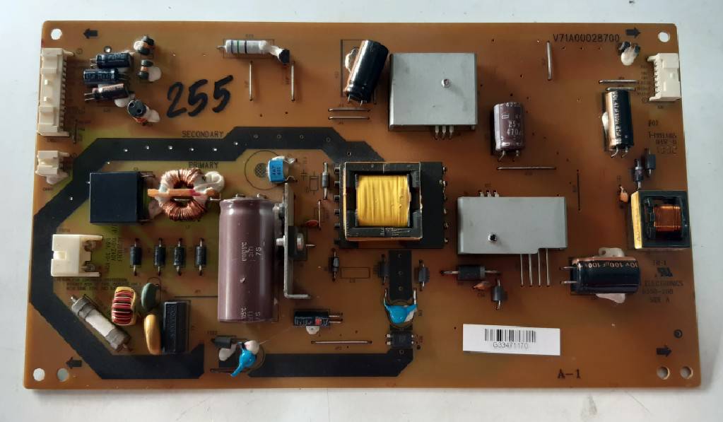 อันที่ 255 TOSHIBA 32L2450VT ซัฟฟลาย V71A00028700 ดีเทสแล้ว