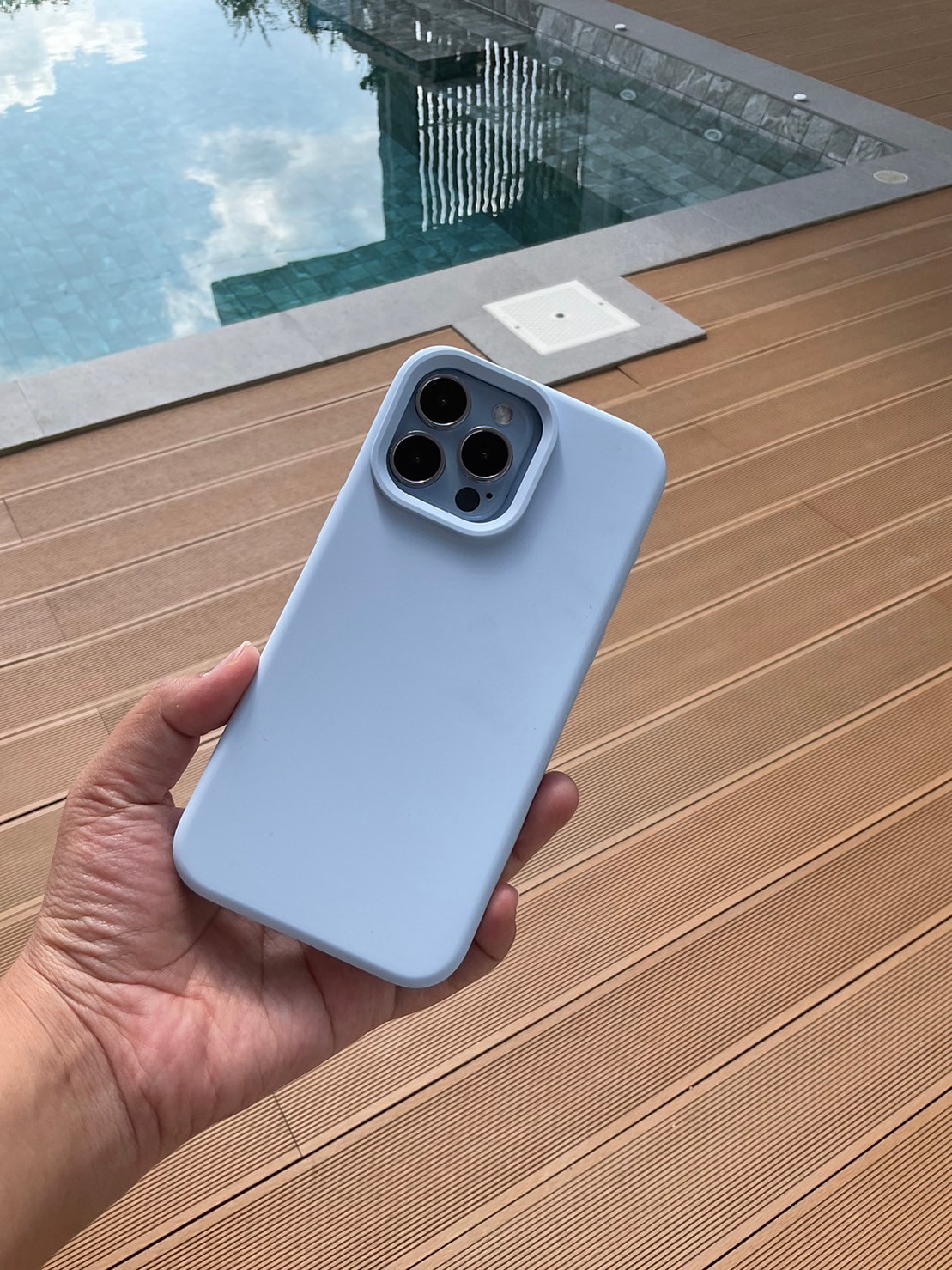 Silicone premium case v.3 (baby blue colors)