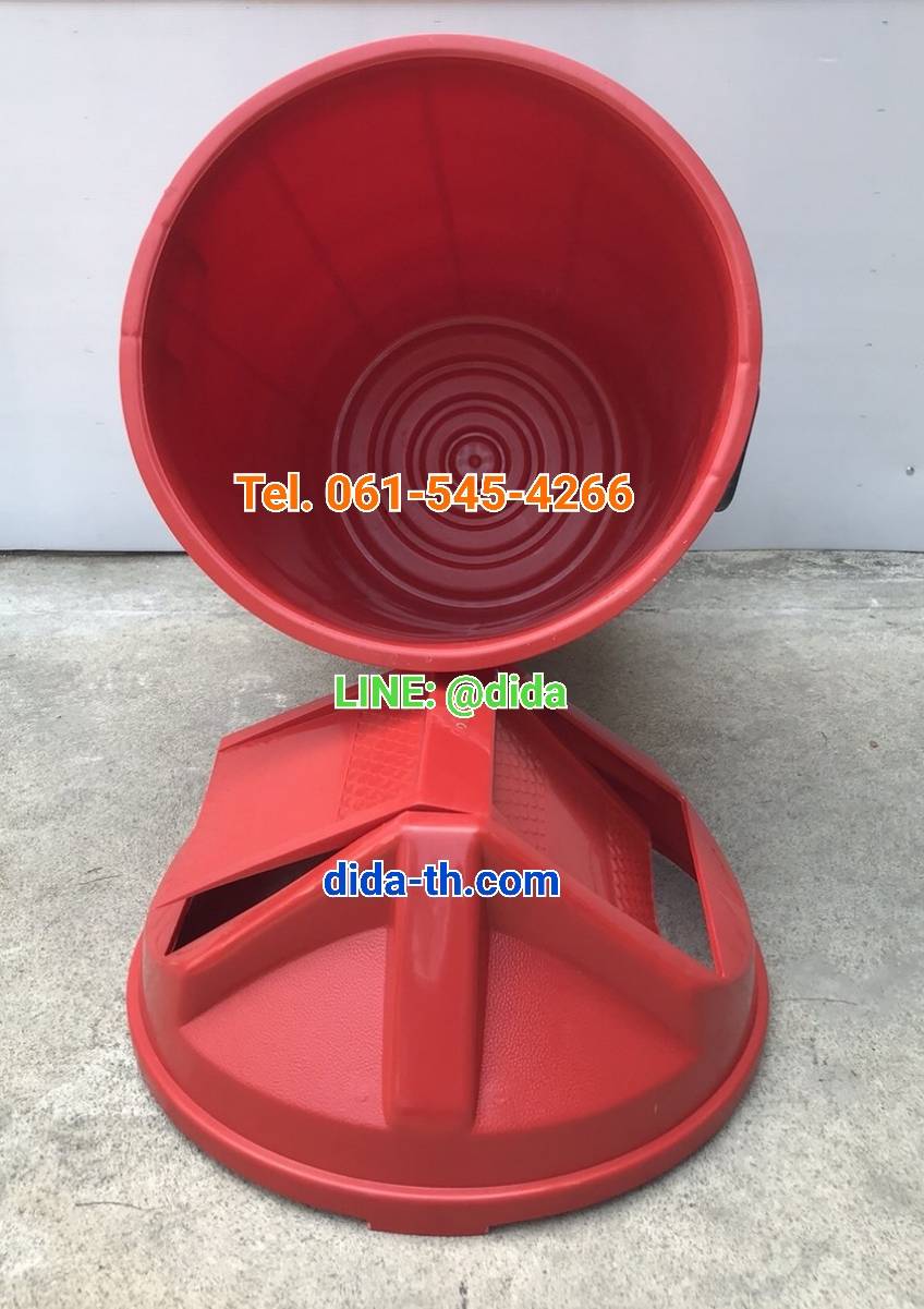 ถังขยะทรงกลม ฝาแกว่ง 100 ลิตร