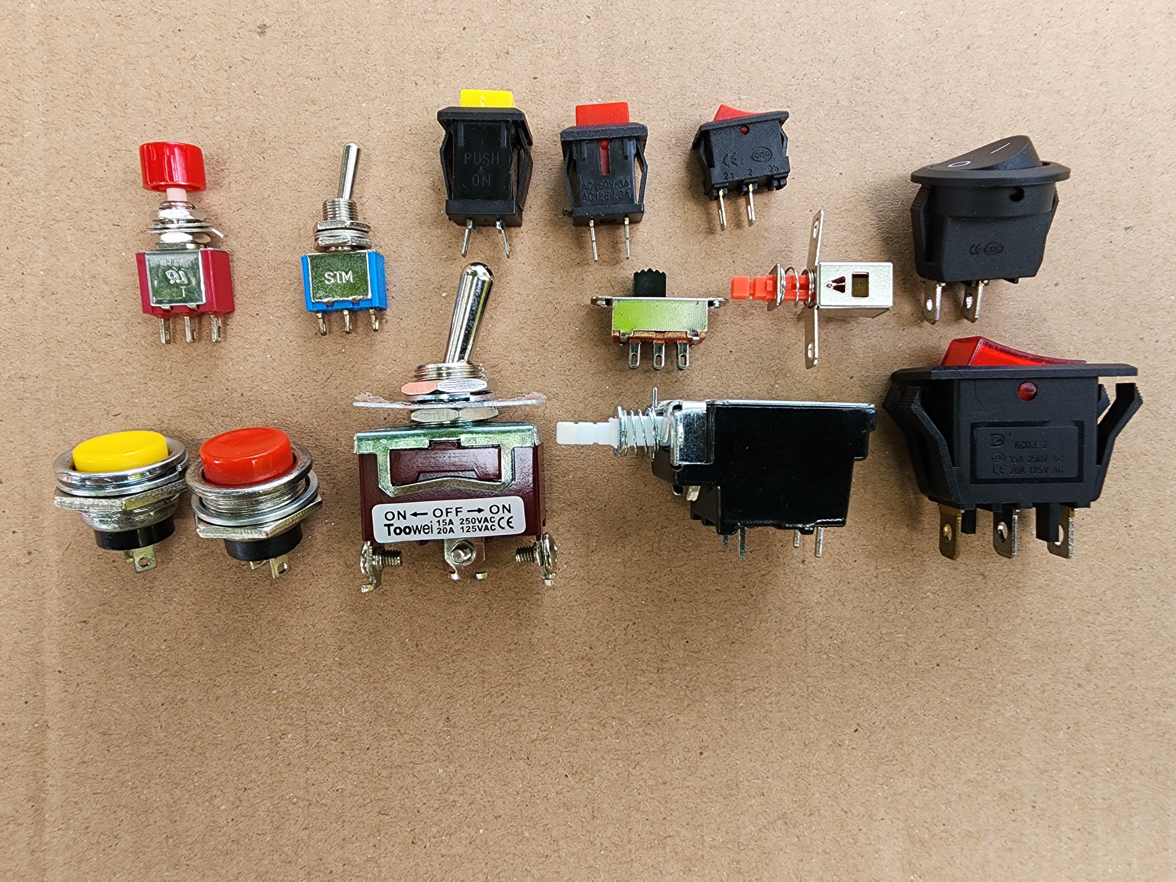 สวิตช์ แบบต่างๆ