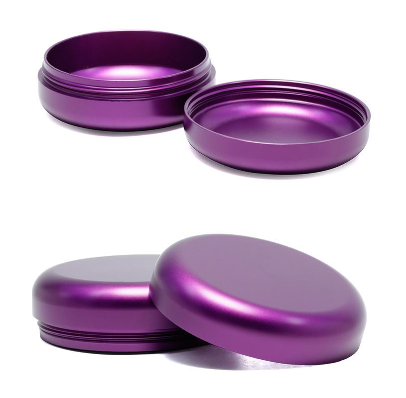 [1003] กล่องเก็บสมุนไพร กลม 2ขนาด Aluminum กันชื้น กันฝุ่น เก็บยา