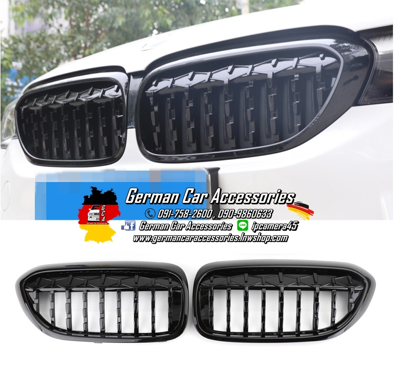 กระจังหน้าDiamond BMW G30 Pre-LCI ดำล้วน