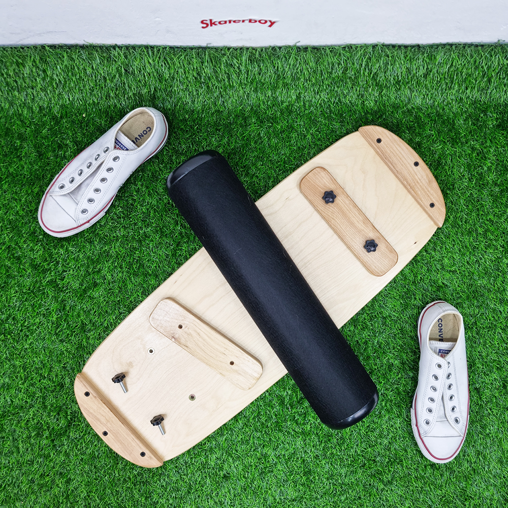 0102 Balance board สำหรับฝึกทรงตัว ฝึก เซิร์ฟ สเก็ต โยคะ เสริมกล้ามเนืื้อ มีหลายแบบ 74x27cm