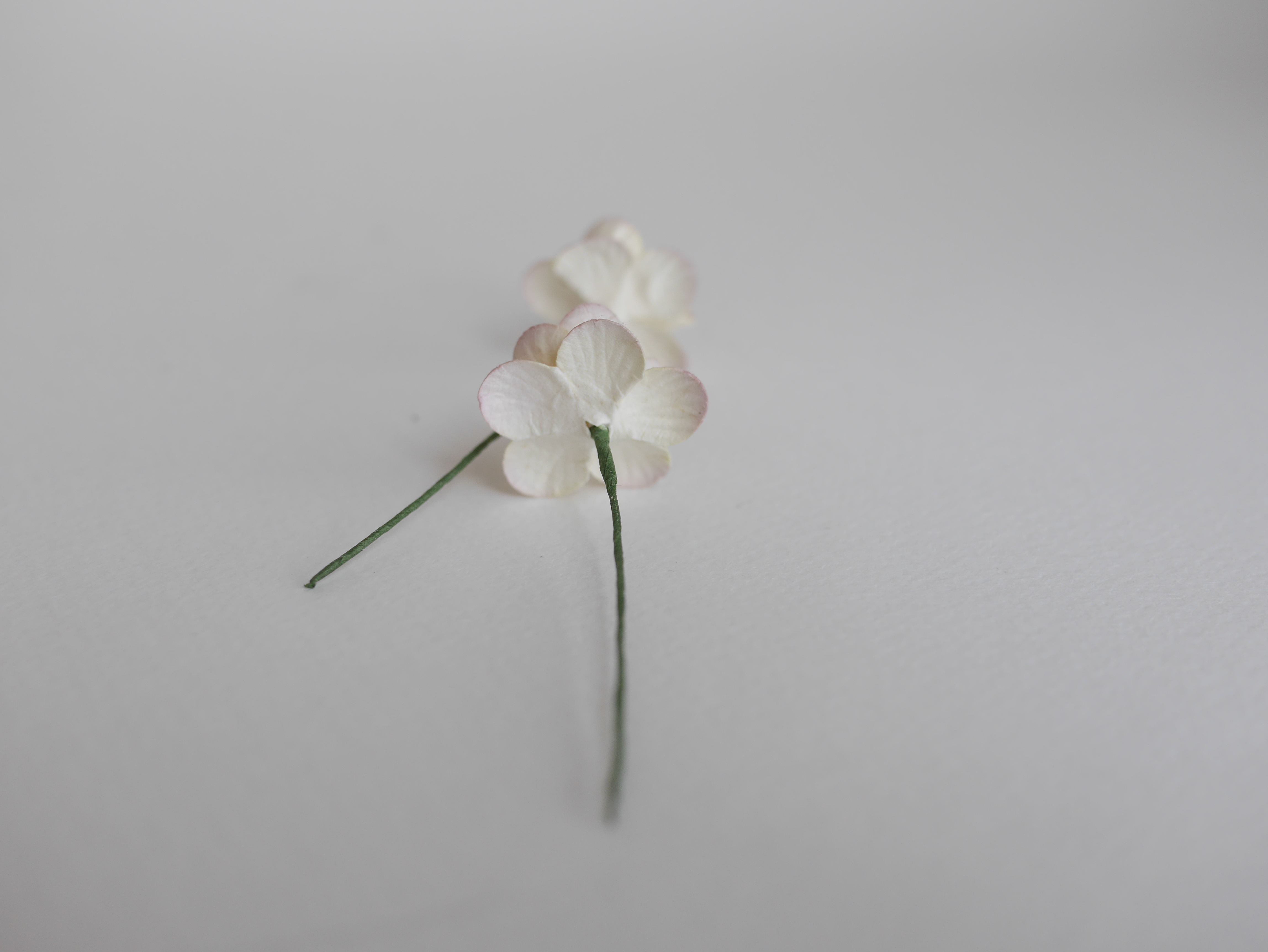 ดอกไม้กระดาษสา ดอกซากุระกระดาษ ดอกไม้กระดาษสาราคาส่ง ดอกไม้กระดาษสำหรับตกแต่งของชำร่วย งานแต่งงาน ทำช่อดอกไม้ติดอกเจ้าบ่าว ข้อมือดอกไม้เจ้าสาว ขนาด2.5 cm. 50 ดอก สีม่วงชมพูอ่อนปัดขาว Paper flowers supplies: DIY wedding tools Cherry blossom (Sakura) 50 pcs