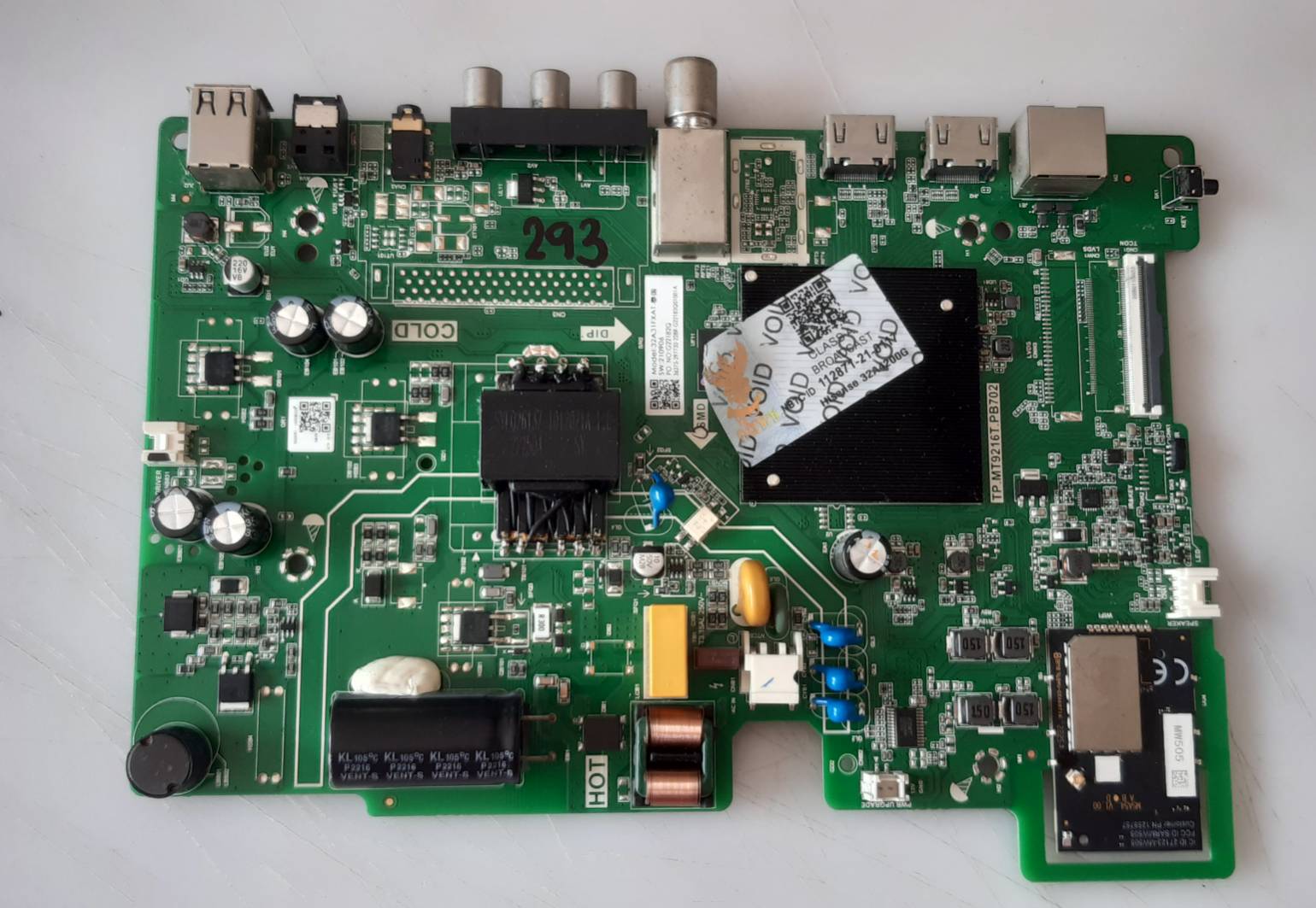 อันที่ 293 HIsense 32a4200g ซีสเตร็ม TP.MT9216T.PB702 ดีเทสแล้ว