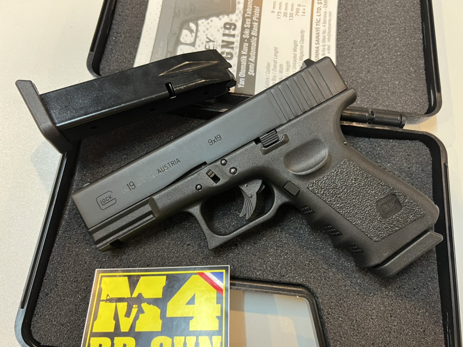 KUZEY GLOCK19 GEN3 FULL MARKING ดำ