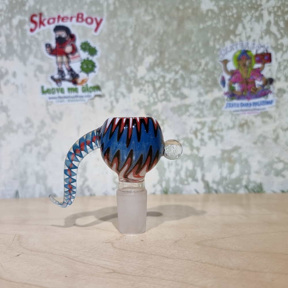 [1005] บัวผัน แก้ว ทรงอ้วน ระบายความร้อนดี มีขาจับกันร้อน 14mm ลงสี สวยงาม