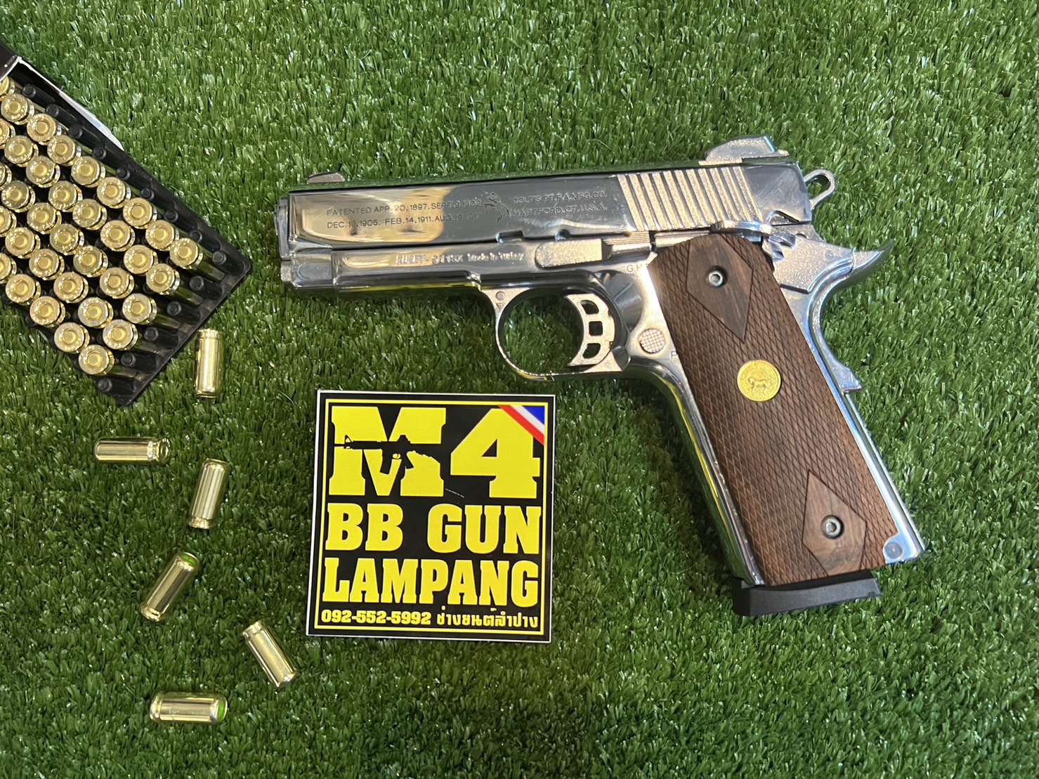 KUZEY M1911 ลาย 100 YEARS ลำกล้อง 4" เงินเงา