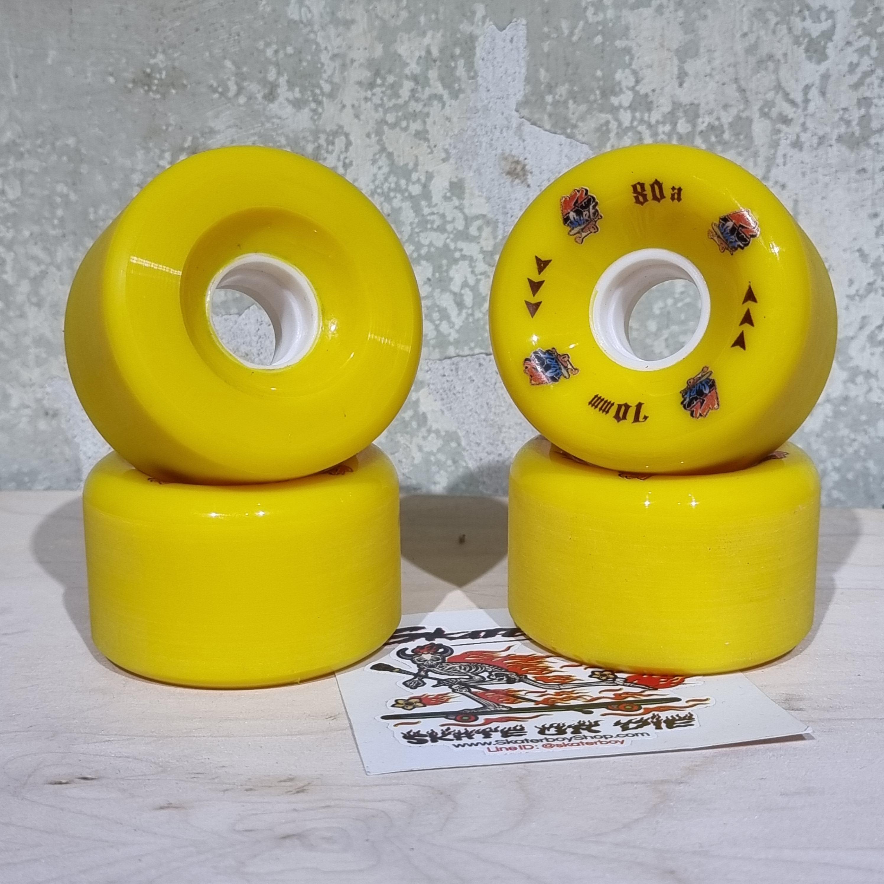 [0316] ล้อสเก็ตบอร์ด ล้อสเนป 65x45mm เปิดหน้า 70x42mm ขอบมน แข็ง 80A 83A 86A ล้อ K6