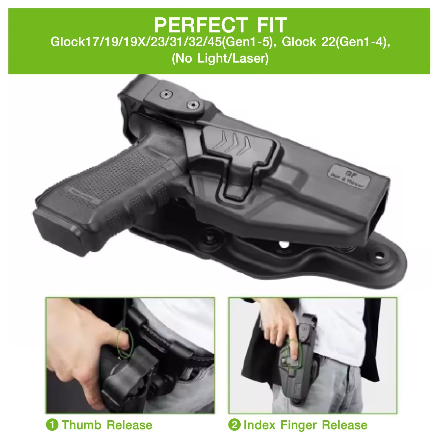 ซองพกนอก G17/19 Level 3 GF (K1150)