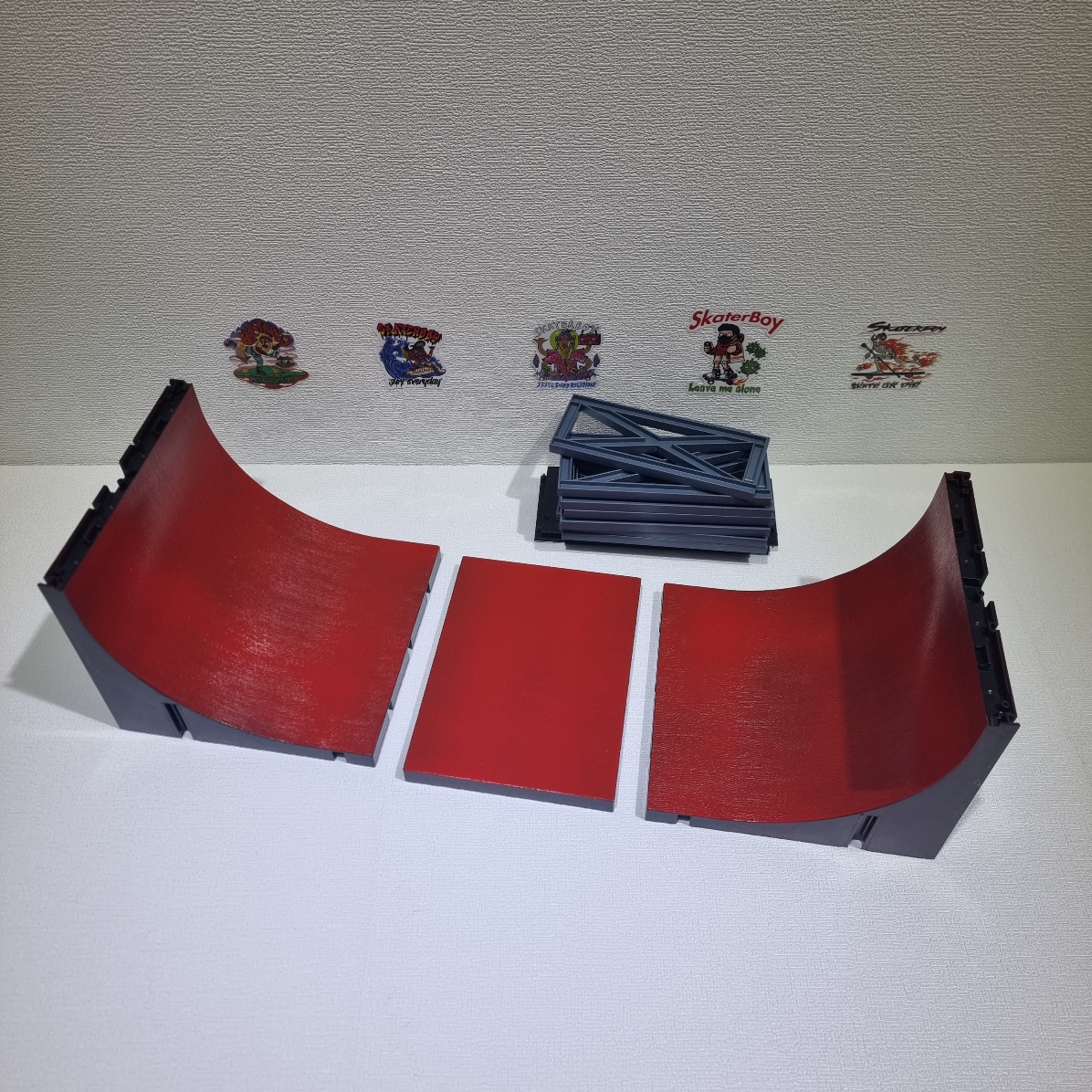 [0205] อปกรณ์จำลอง skate park สำหรับเล่น fingerboard สเก็ตบอร์ดนิ้ว vert ramp, half pipe