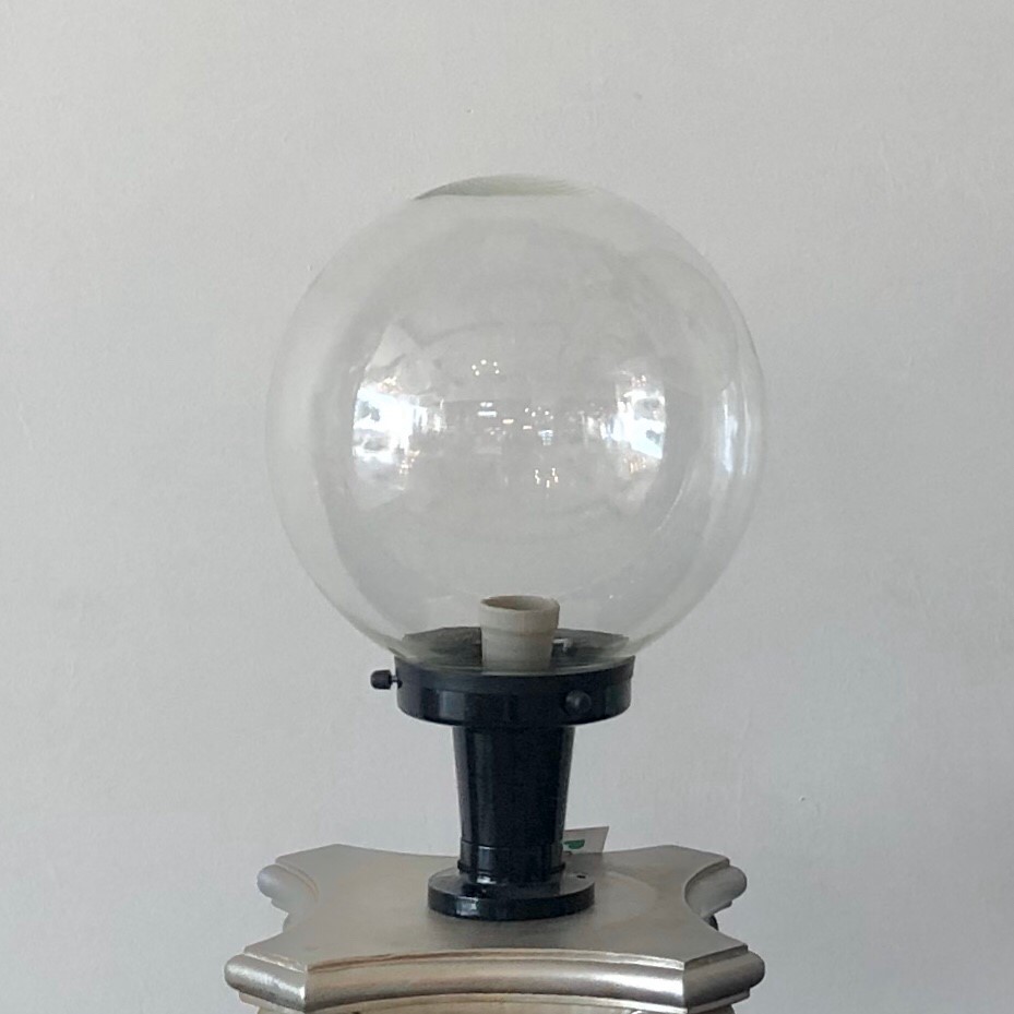 โคมไฟหัวเสา กลม ใส