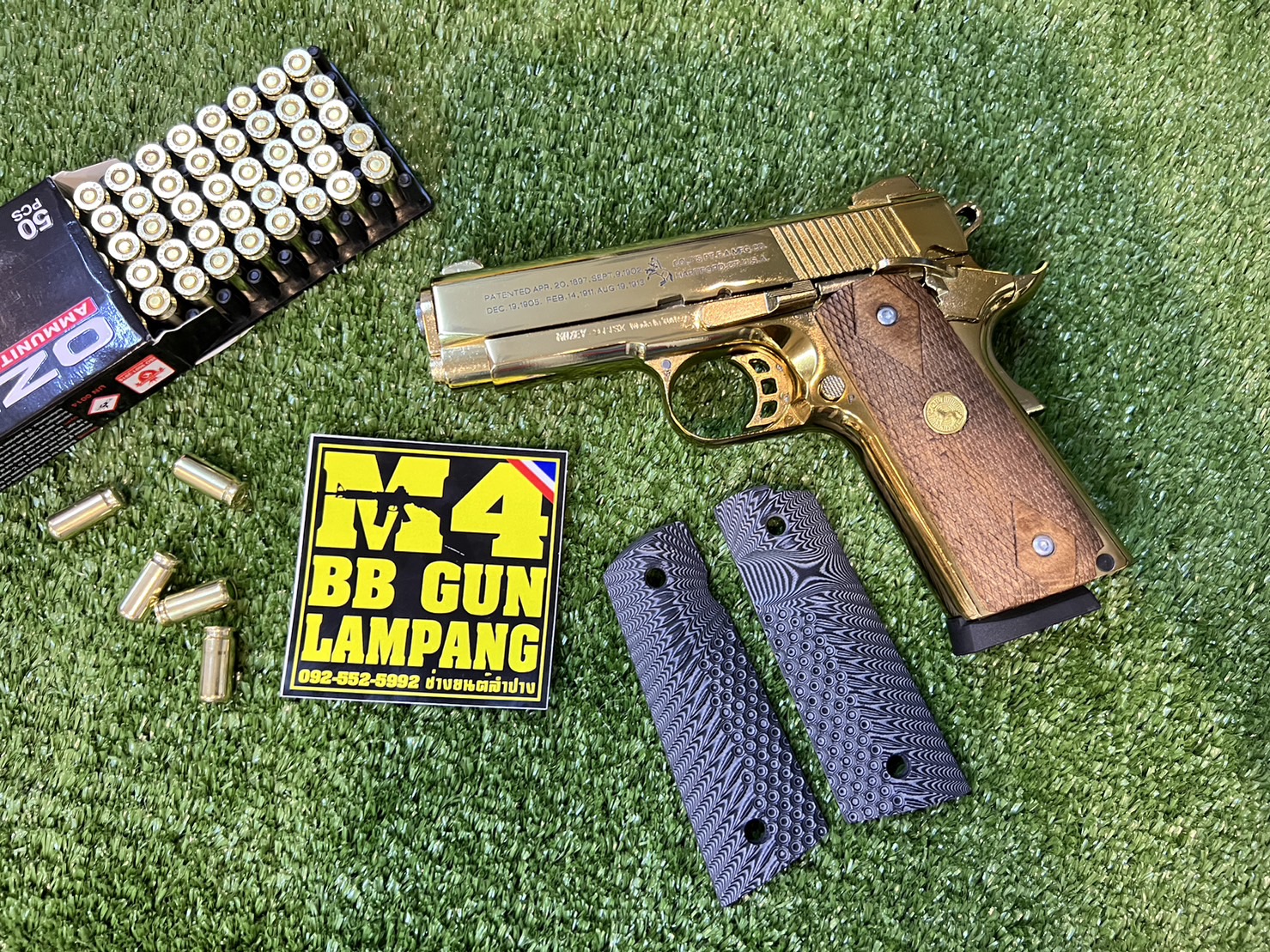 KUZEY M1911 ลาย 100 YEARS ลำกล้อง 4" ทอง
