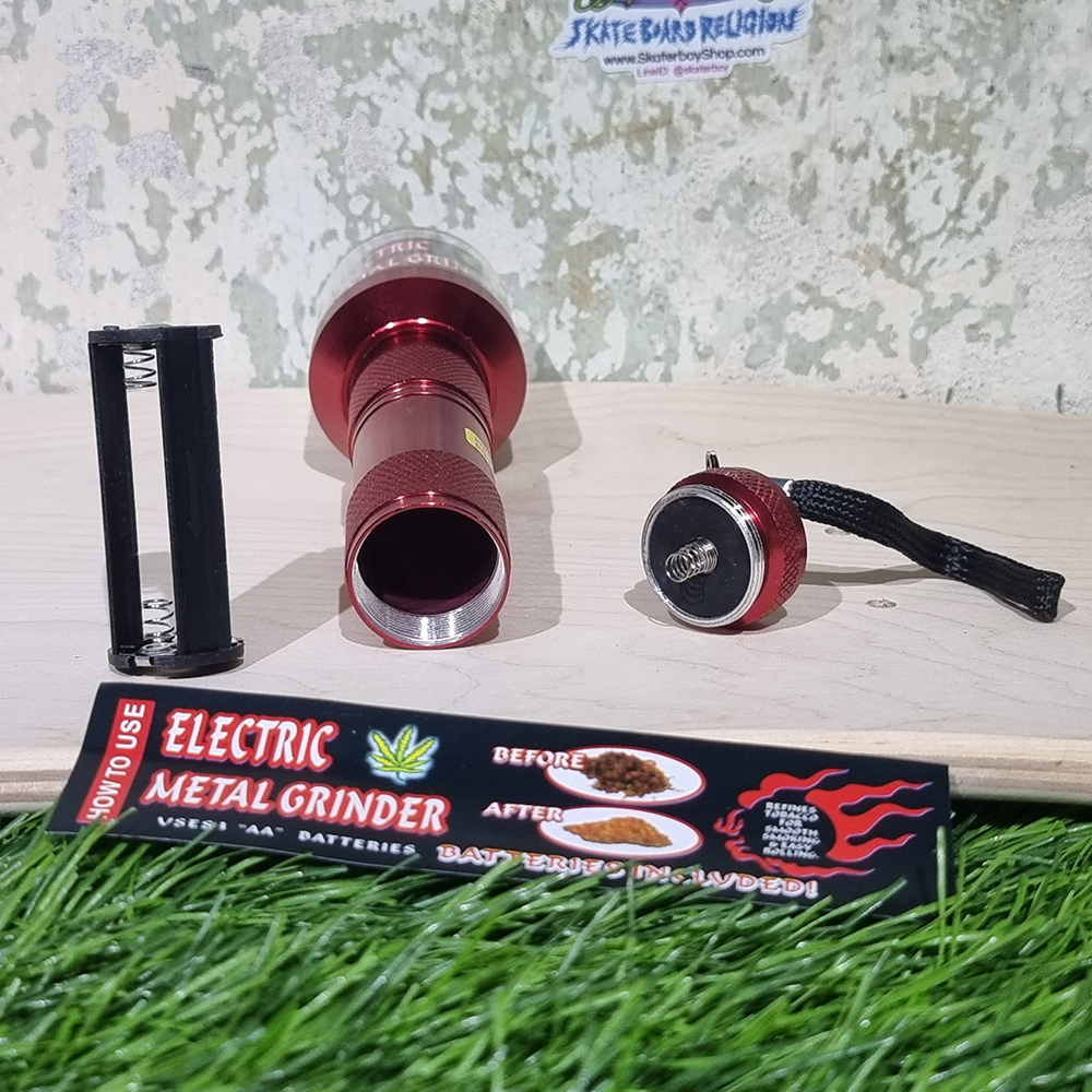 [1002] เครื่องบดสมุนไพร ไฟฟ้า2แบบ smartphone ถ่าน AAA หัว micro USB, USB-C, Iphone