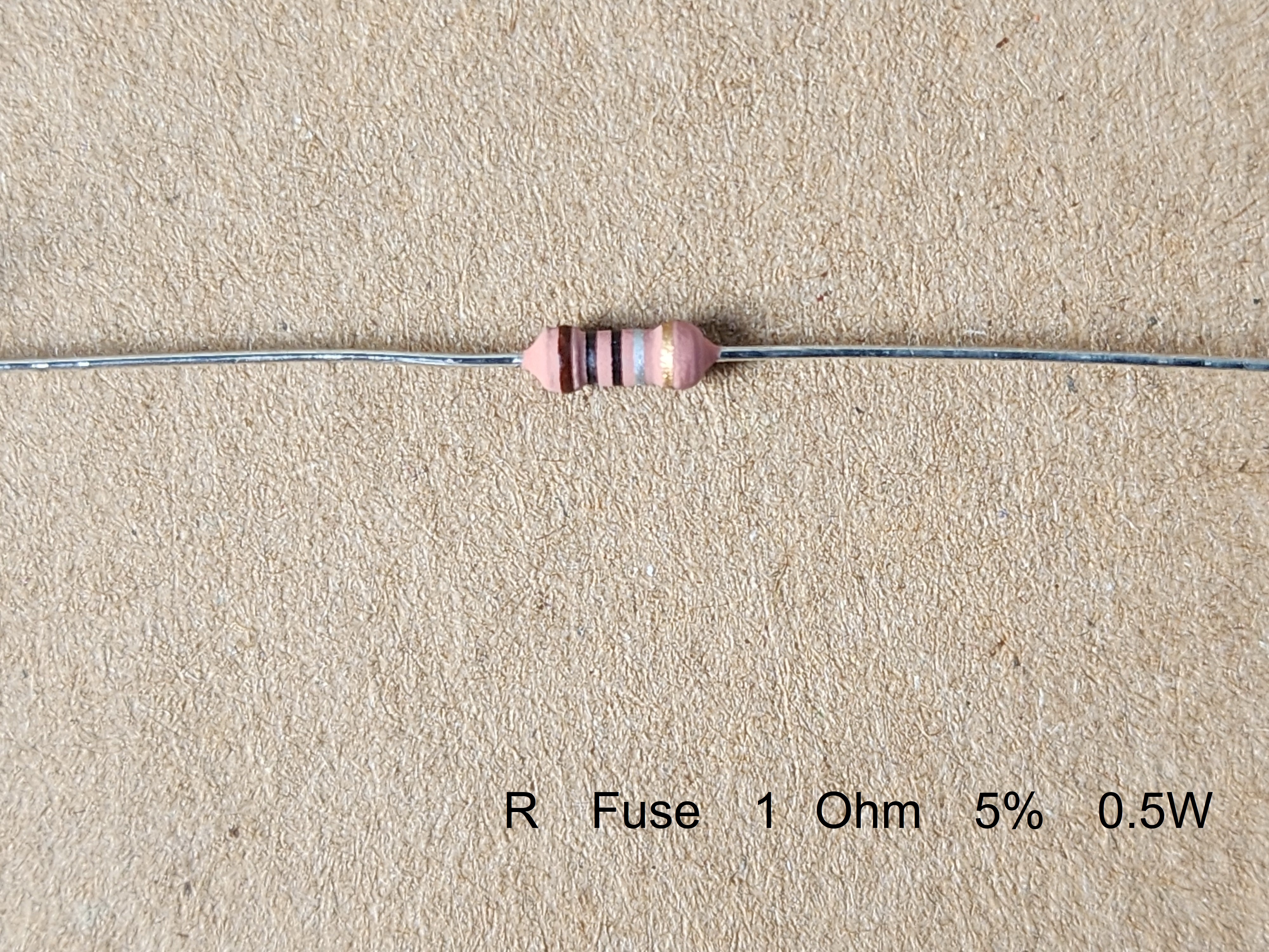 ตัวต้านทานฟิวส์ R ฟิวส์ 1 Ohm 5% 0.5W มีแถบสีอะไรบ้าง ?