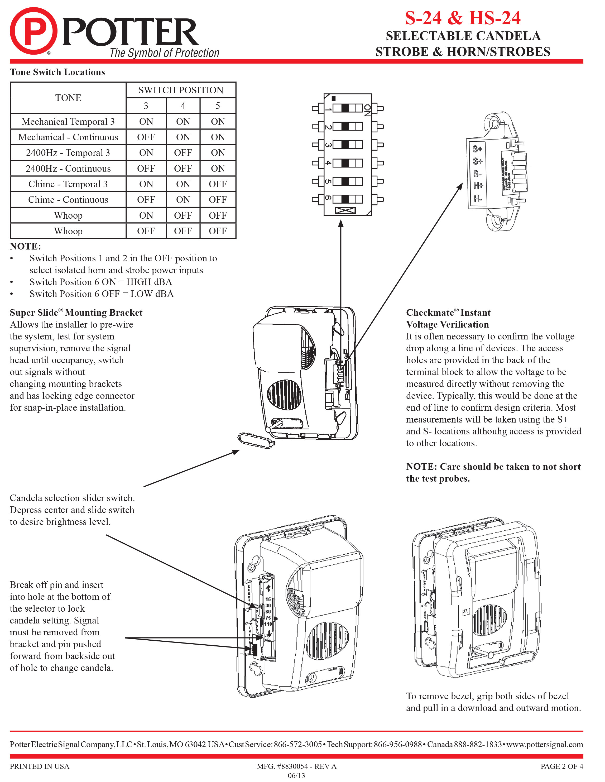 "NOHMI" Model S-24WR Notification Appliances and Lamps