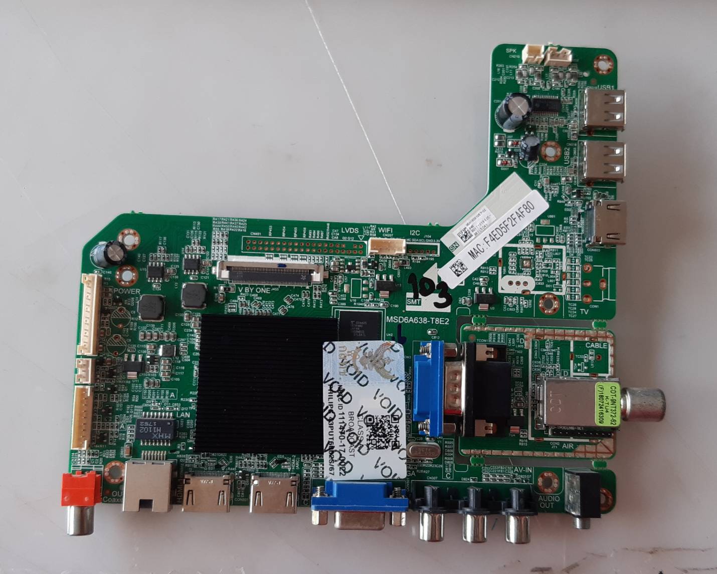 อันที่ 103 PHILPS 43PUT6002S ซีสเตร็ม MSD6A38-T8E2 ดีเทสแล้ว