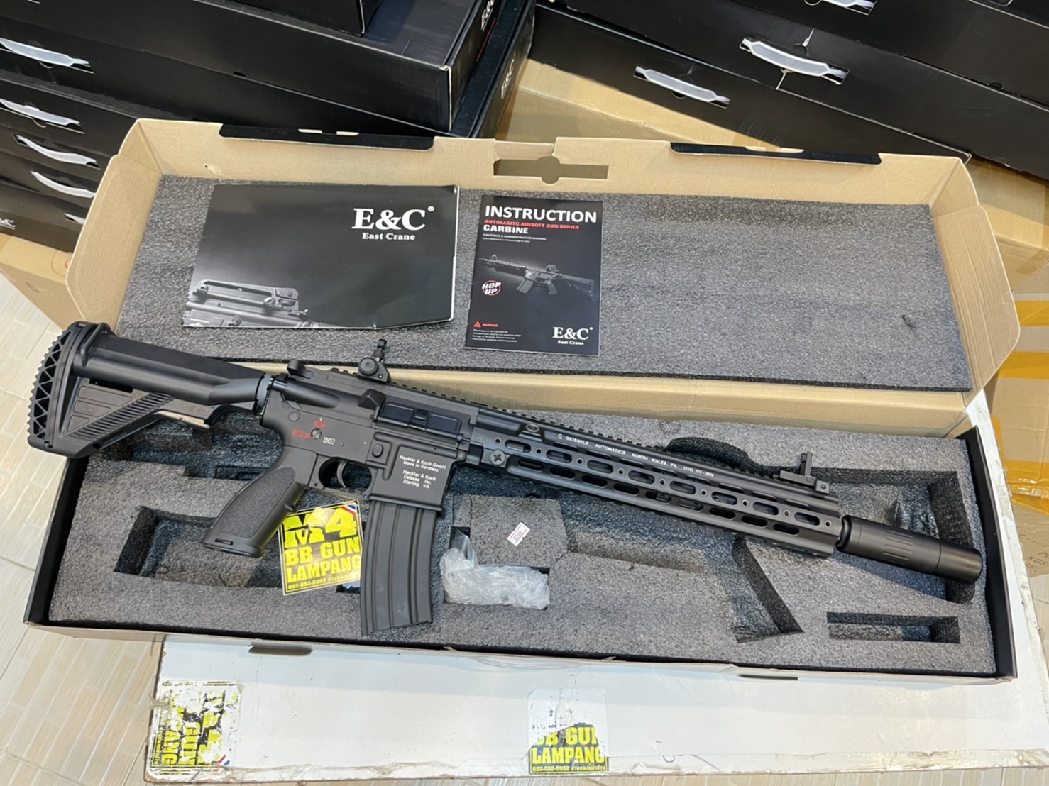 E&C 106 S2 : Geissele HK 416 SMR 14.5 บอดี้โลหะ