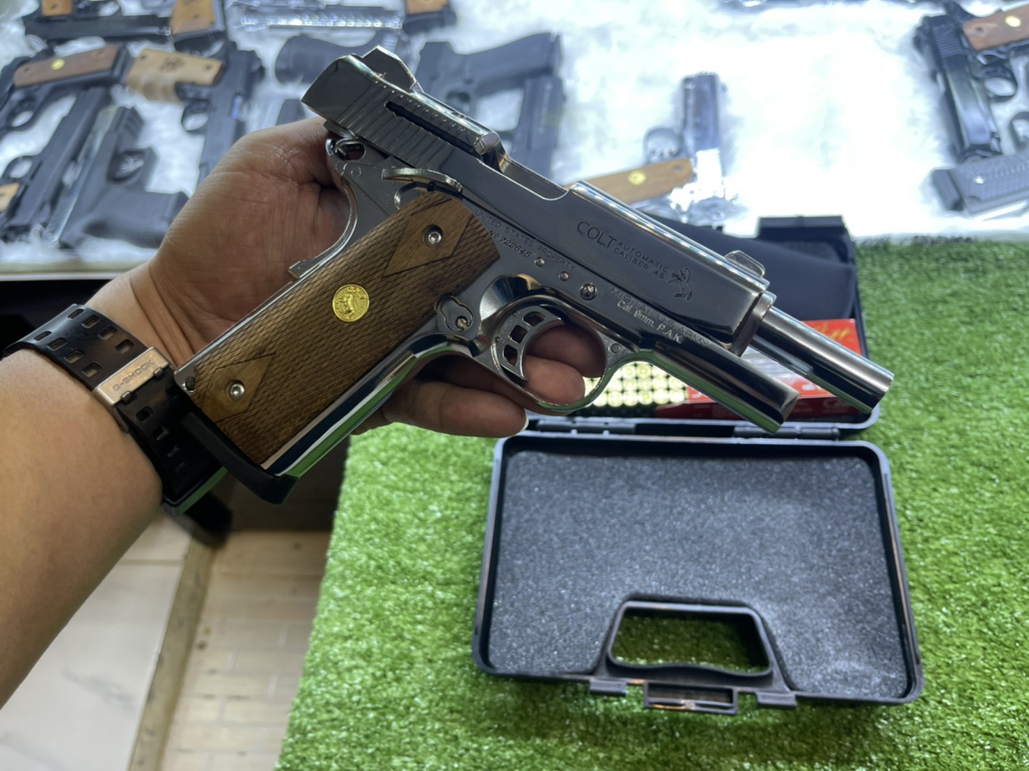 KUZEY M1911 ลาย Series 70 ลำกล้อง 4" เงินเงา