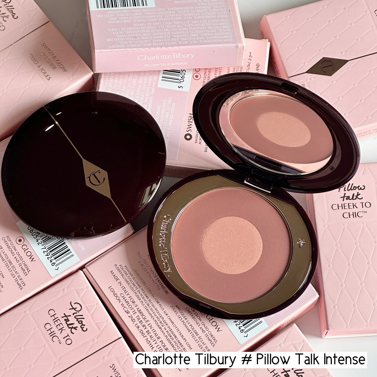 บลัชออน Charlotte Tilbury Cheek to Chic Blush 8g # Pillow Talk Intense