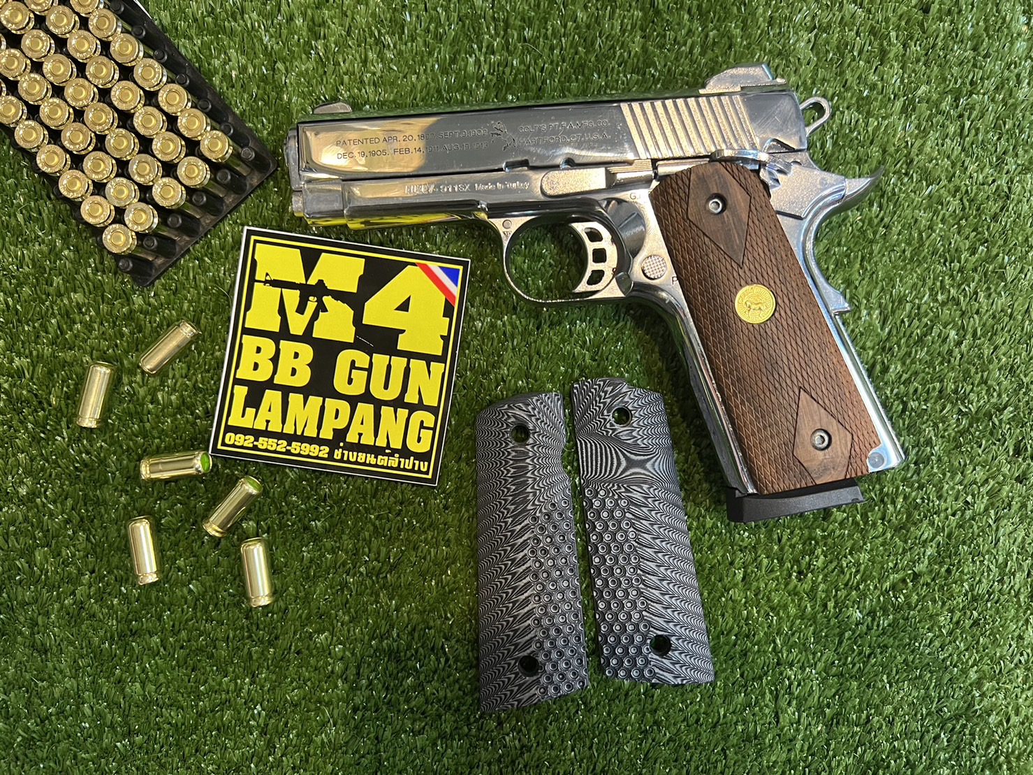 KUZEY M1911 ลาย 100 YEARS ลำกล้อง 4" เงินเงา