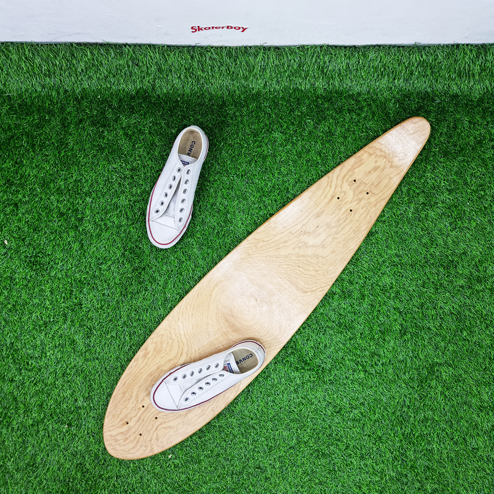 [0301] บอร์ดไม้เซิร์ฟสเก็ต ขนาด 41"x 10" WB26" มี Tailหลัง มี Concave หนา 1cm longboard surf skate deck