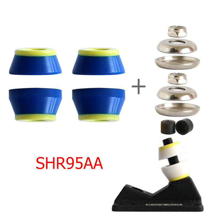 [0312] ลูกยางบูชชิ่ง S5 SM S7 สำหรับทรัค street skate คุณภาพดีจาก RareAnt ทรงกรวย4ชิ้น(pivot16mm)