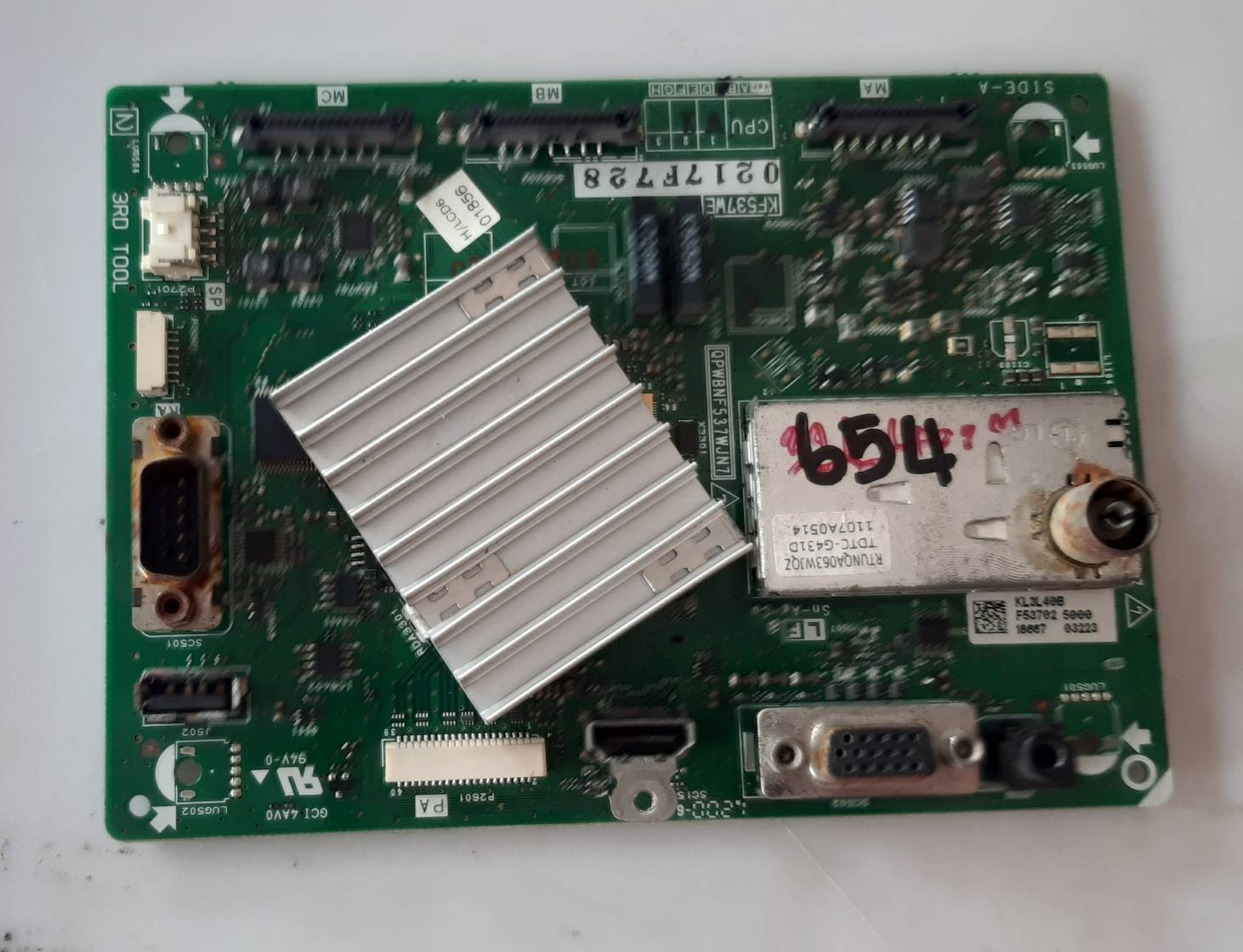อันที่ 654 SHARP LC-32L400M ซีสเตร็ม QPWBNF537WJN7 ดีเทสแล้ว