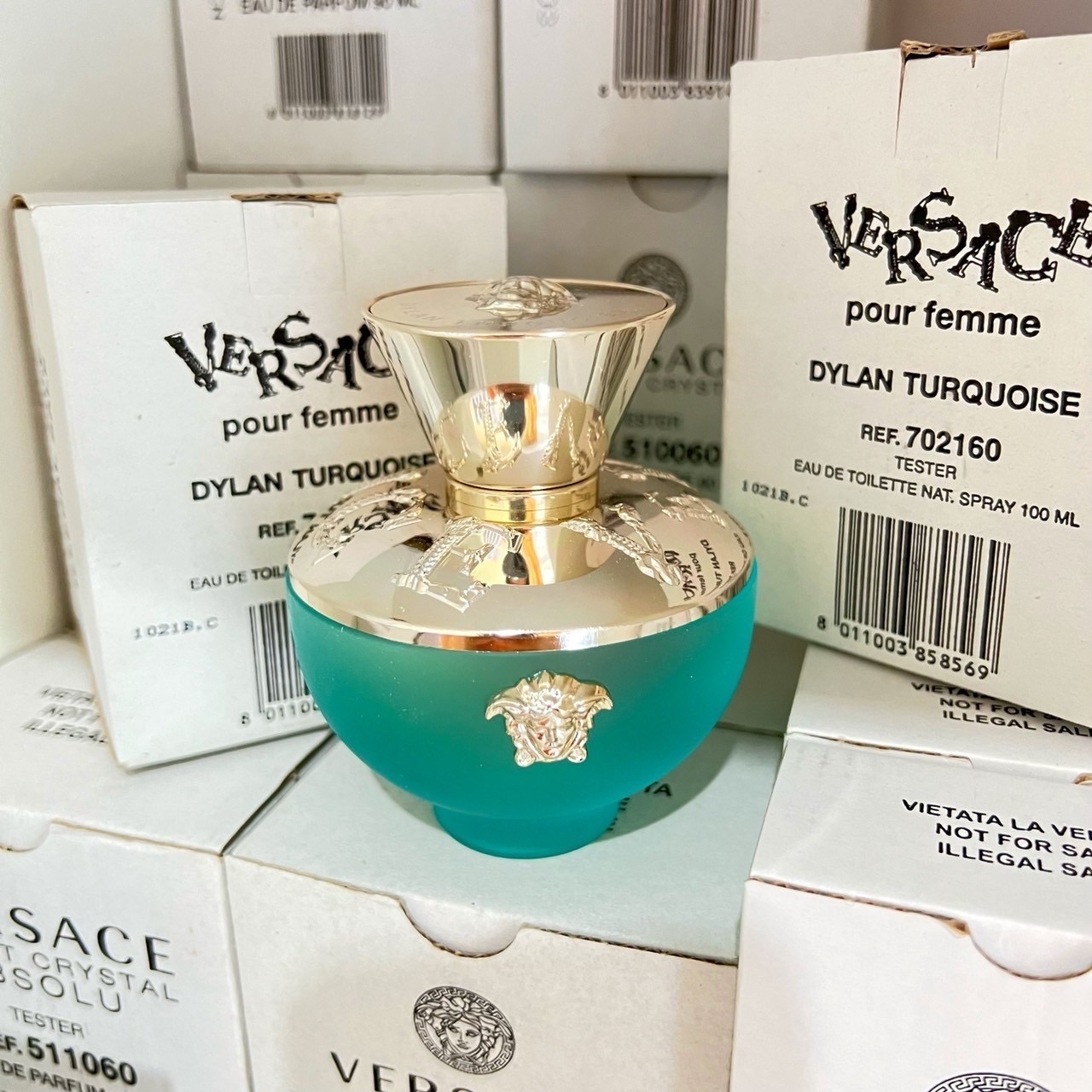 VERSACE Dylan Turquoise Pour Femme EDT 100 ml (Tester Box)