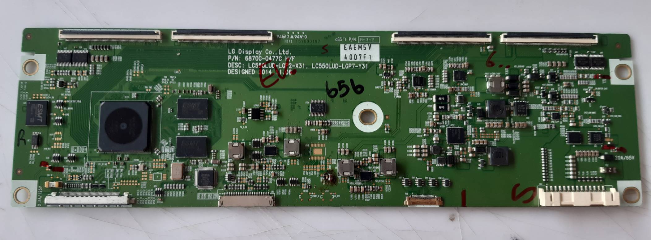 อันที่ 656 LG 55EC930T ทีคอน 6870C-0477C ดีเทสแล้ว