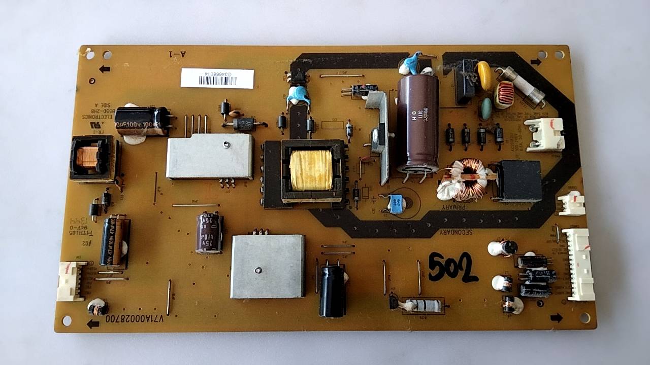 อันที่ 502 TOSHIBA 29P1300VT ซัฟฟลาย V71A00028700 ดีเทสแล้ว