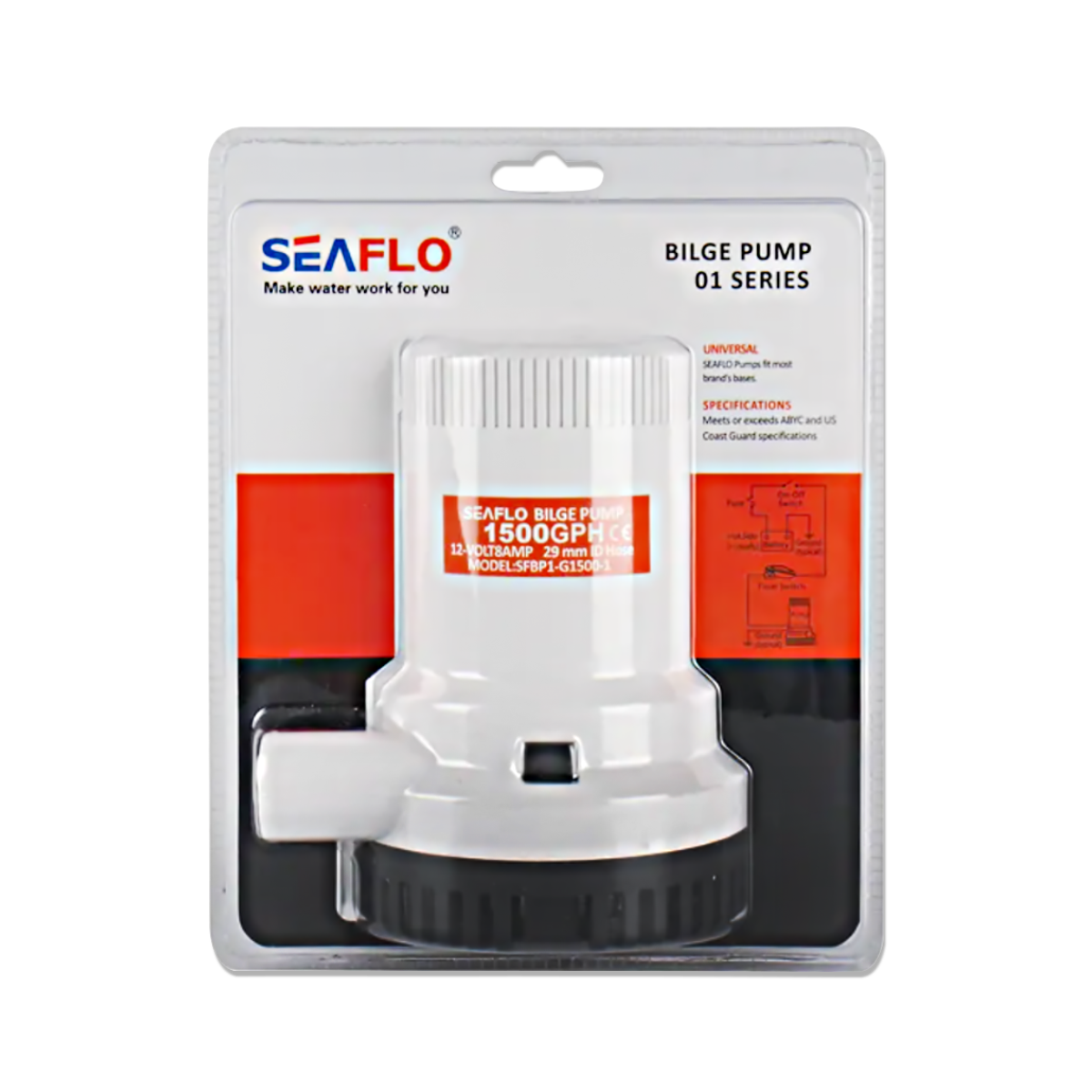 Solar Pump Bilge โซลาร์ปั๊ม ขนาด 1500GPH 12V