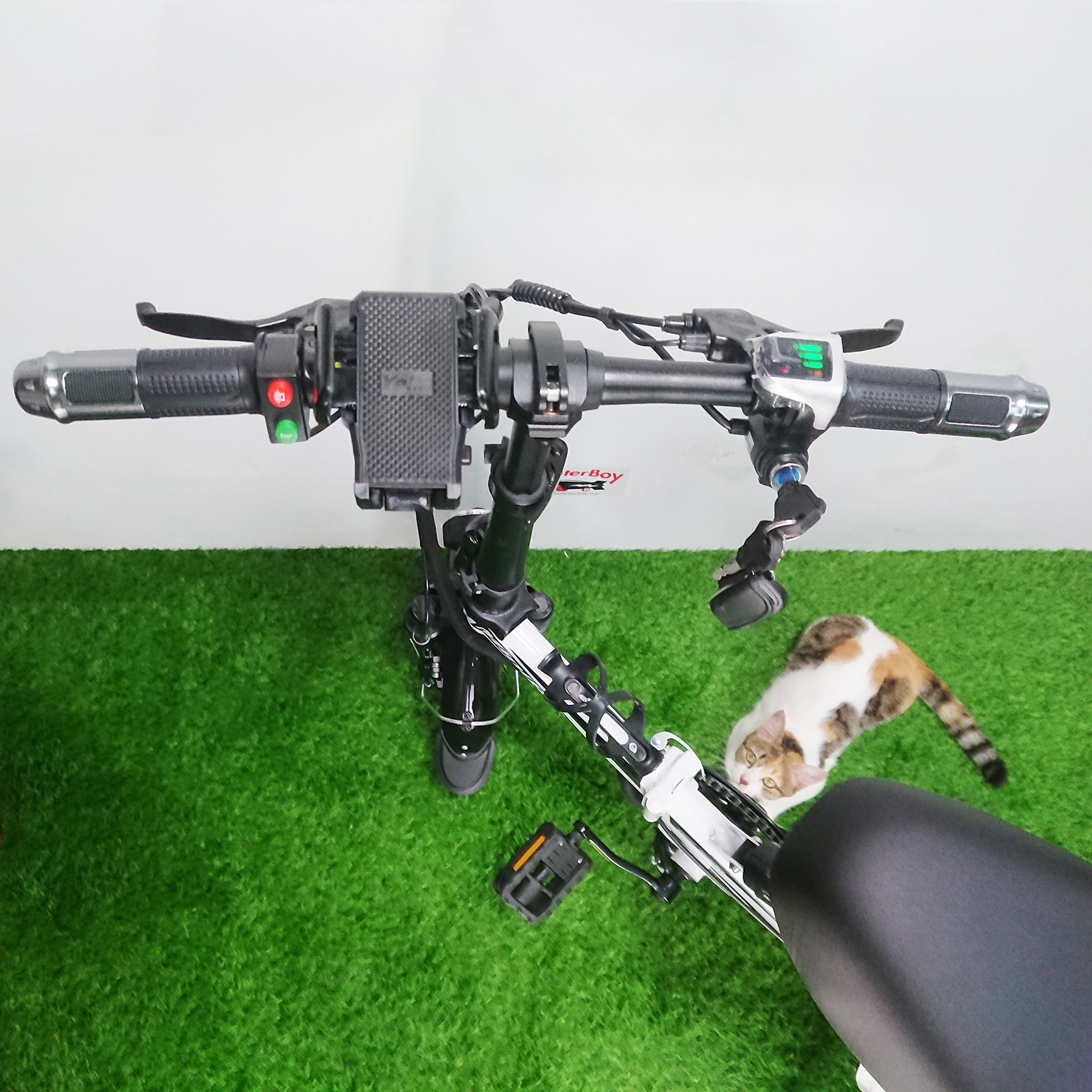 [0801] จักรยานไฟฟ้า รุ่น Mini 2ที่นั้ง พร้อมไฟเบรก แบต 48V รับประกัน6เดือน มี 3 สี ดำ แดง ขาว