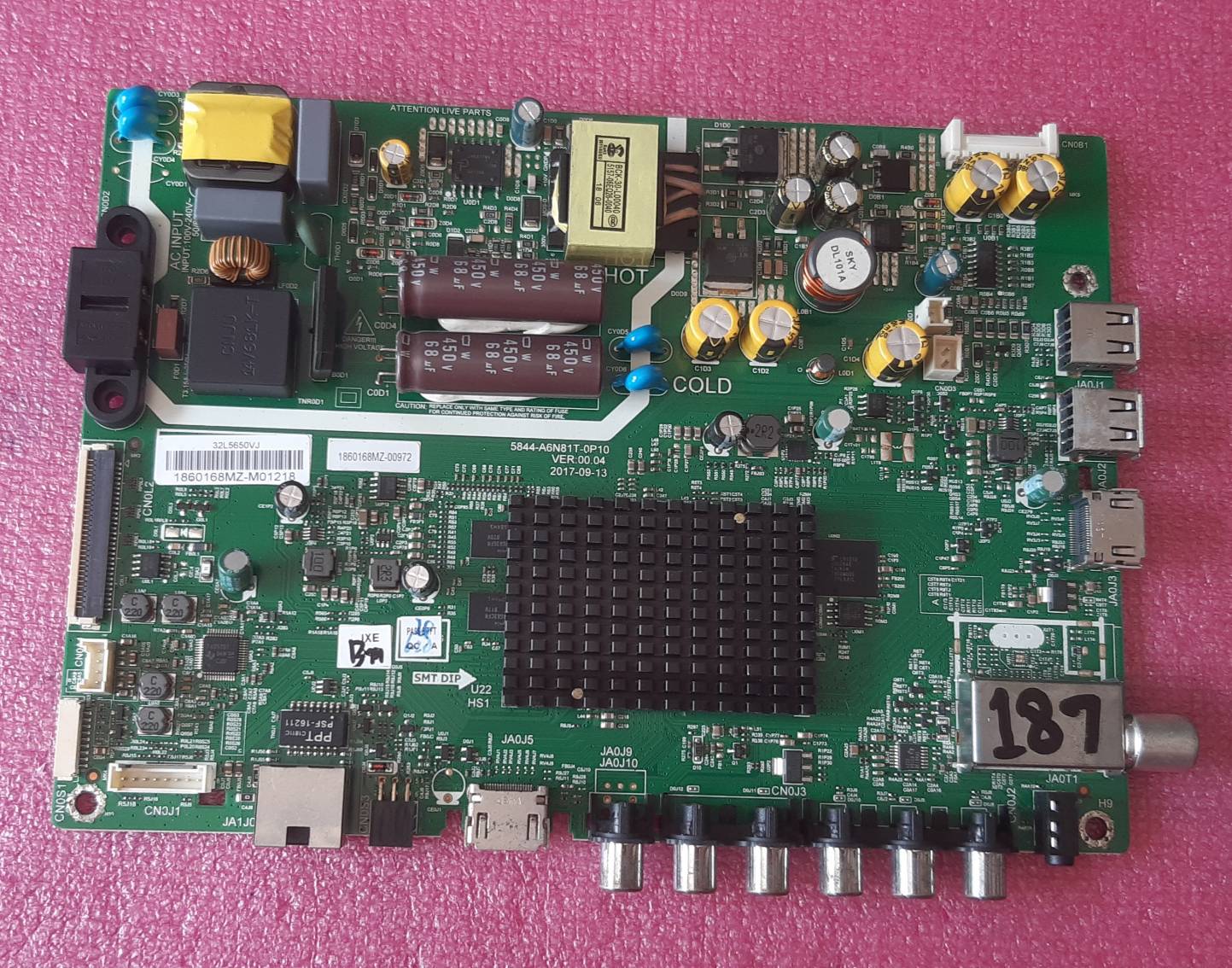 อันที่ 187 TOSHIBA 32L5650VT ซีสเตร็ม 5844-A6N81T-0P10 ดีเทสแล้ว