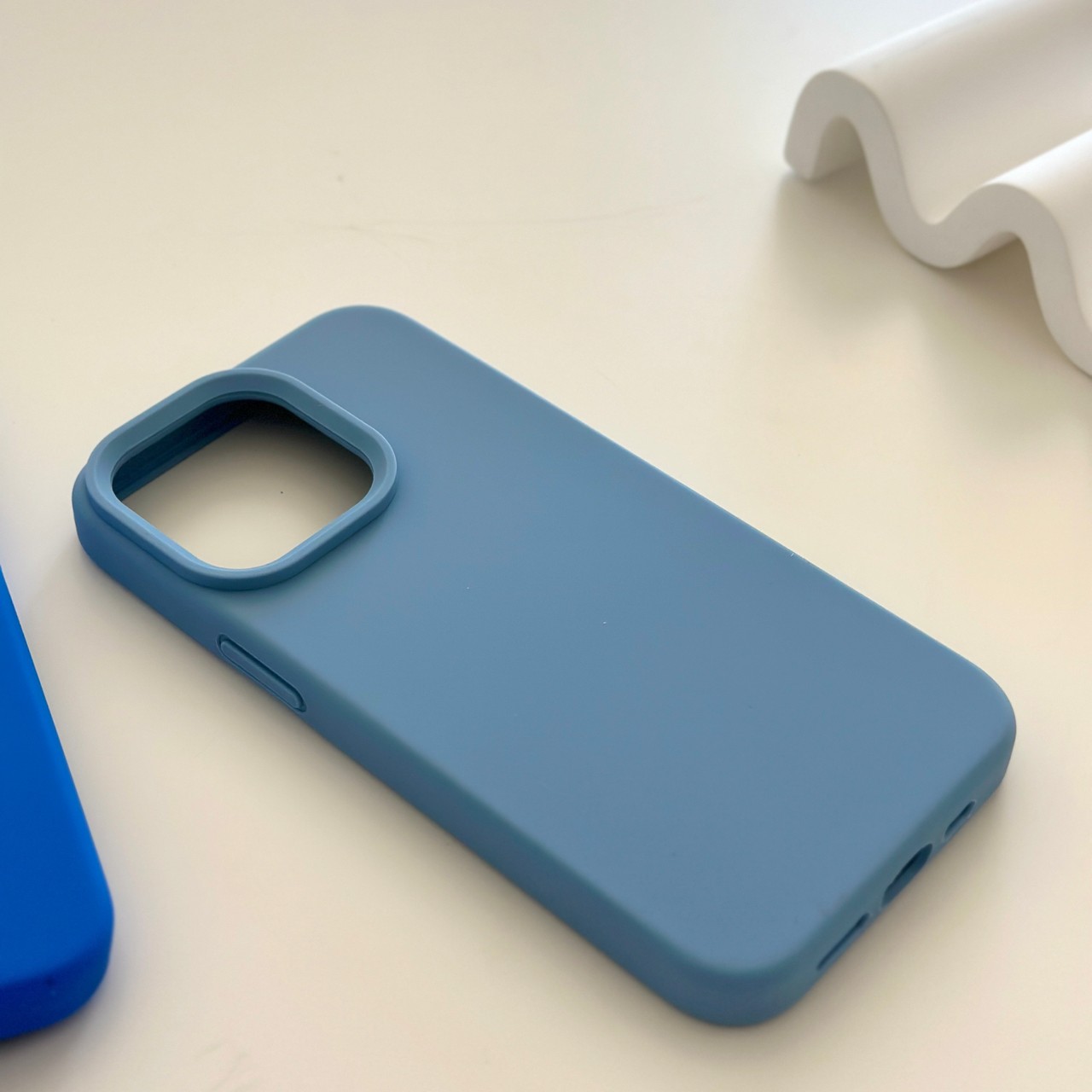 Silicone premium Case v.2 (stone blue colors)
