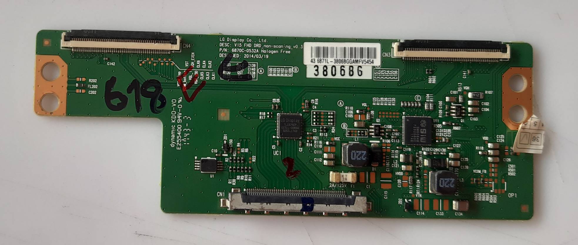 อันที่ 618 PHILIPS 43PFT6100S ทีคอน 6870C-0532A ดีเทสแล้ว ราคา 650 บาท