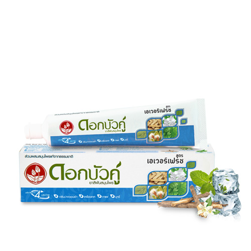 [ดอกบัวคู่] ยาสีฟัน สูตรเอเวอร์เฟรช 40g.