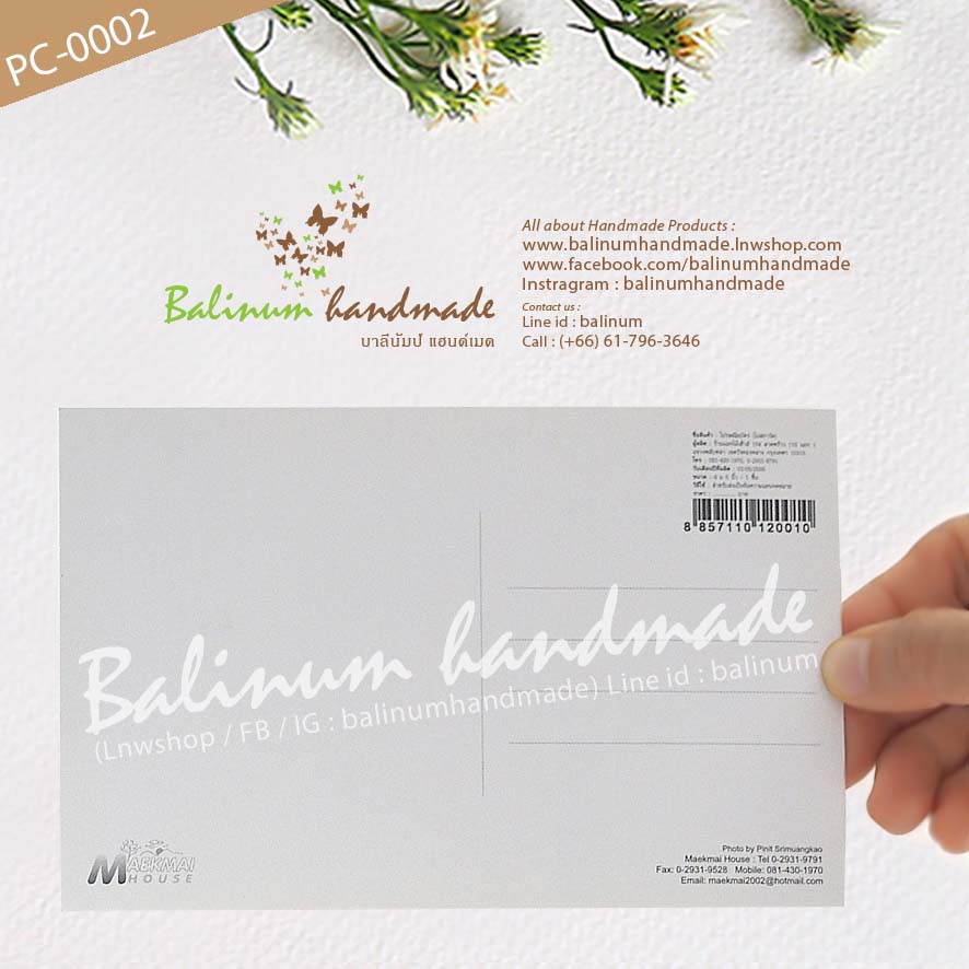 โปสการ์ดวินเทจ ภาพถ่ายพระแก้วมรกตสมัยก่อน เป็นโปสการ์ดเก่า ซึ่งเป็นของใหม่ แต่สภาพเก่า ไม่มีรอยชำรุดหรือฉีกขาด แต่มีคราบเหลืองจางๆ ที่ขอบตามสไตล์ของเก่าเก็บไว้นานนะคะ ใครที่ชื่นชอบสะสมโปสการ์ดเก่าหายากแนะนำเลยค่ะ ภาพบางภาพก็ควรค่าแก่การจดจำ บริษัทที่ผลิตโ ขาว (White)