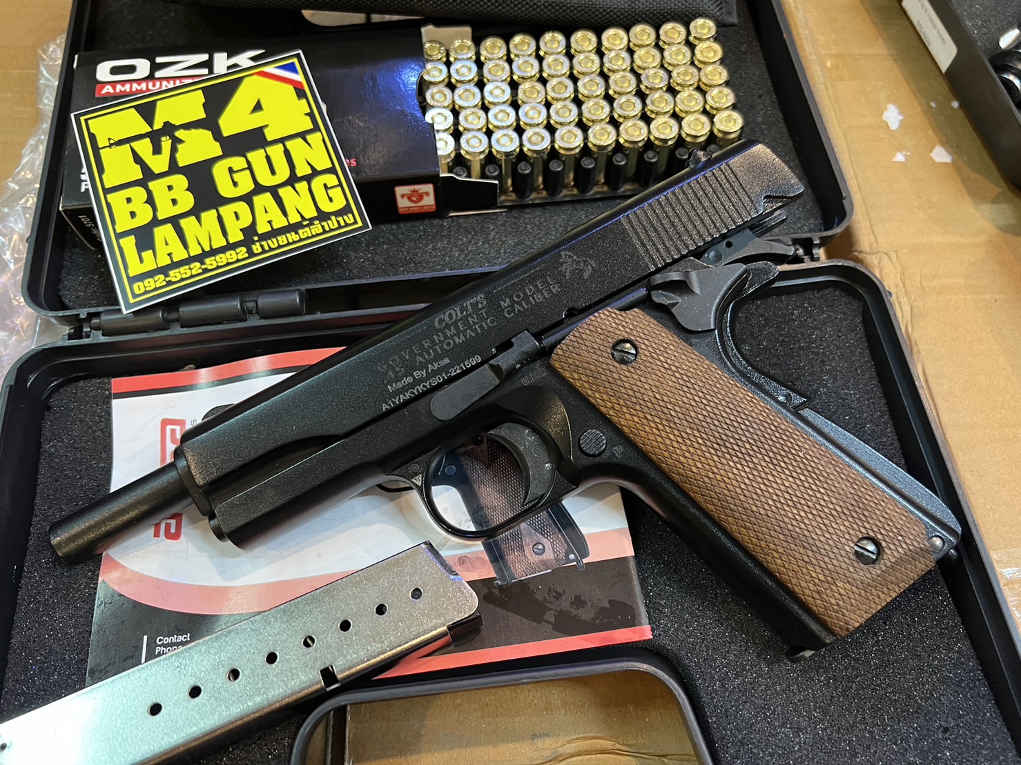 AKSA COLT 1911 ลาย Government สีดำ
