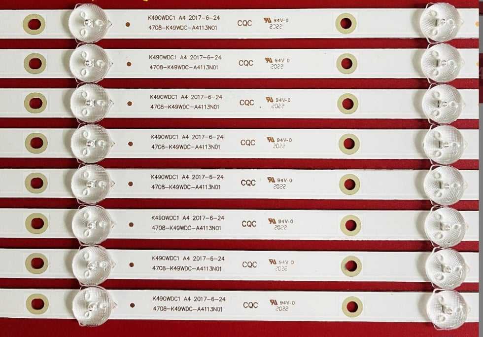 หลอดใหม่ถอดอันที่ 465 ACONATIC 49US533AN K490WDC1 A4 2017-6-24 4708-K49WDC-A4113N01 หลอด4ดวง8แถว ยาว47.5
