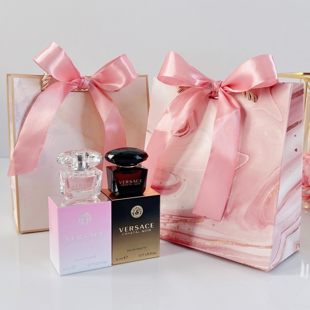 แพ็คคู่ Versace Crystal Noir & Bright Crystal 5 ml x 2 หัวแต้ม