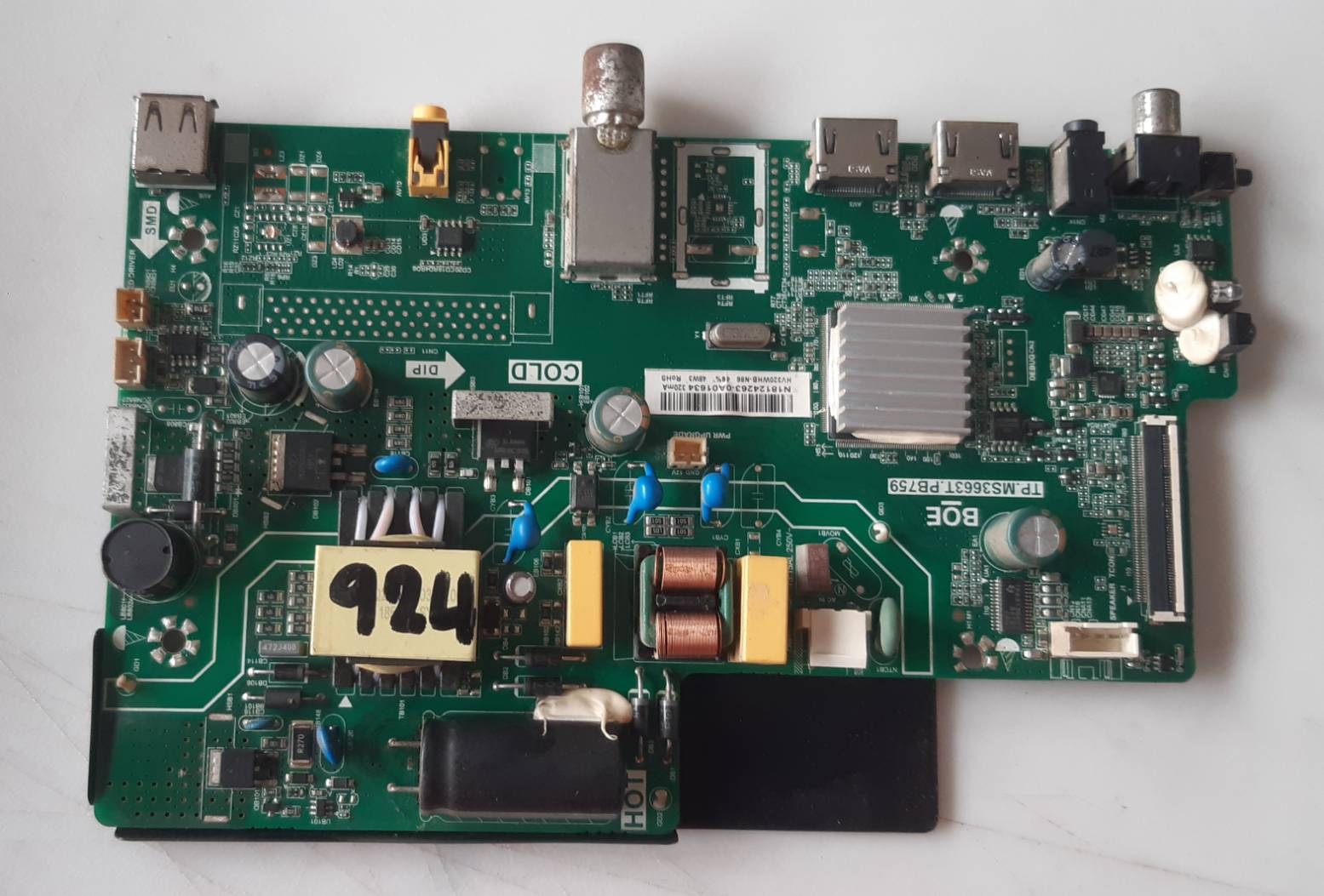 อันที่ 924 Aconatic 32HD511AN ซีสเตร็ม TP.MS3663T.PB759 ดีเทสแล้ว