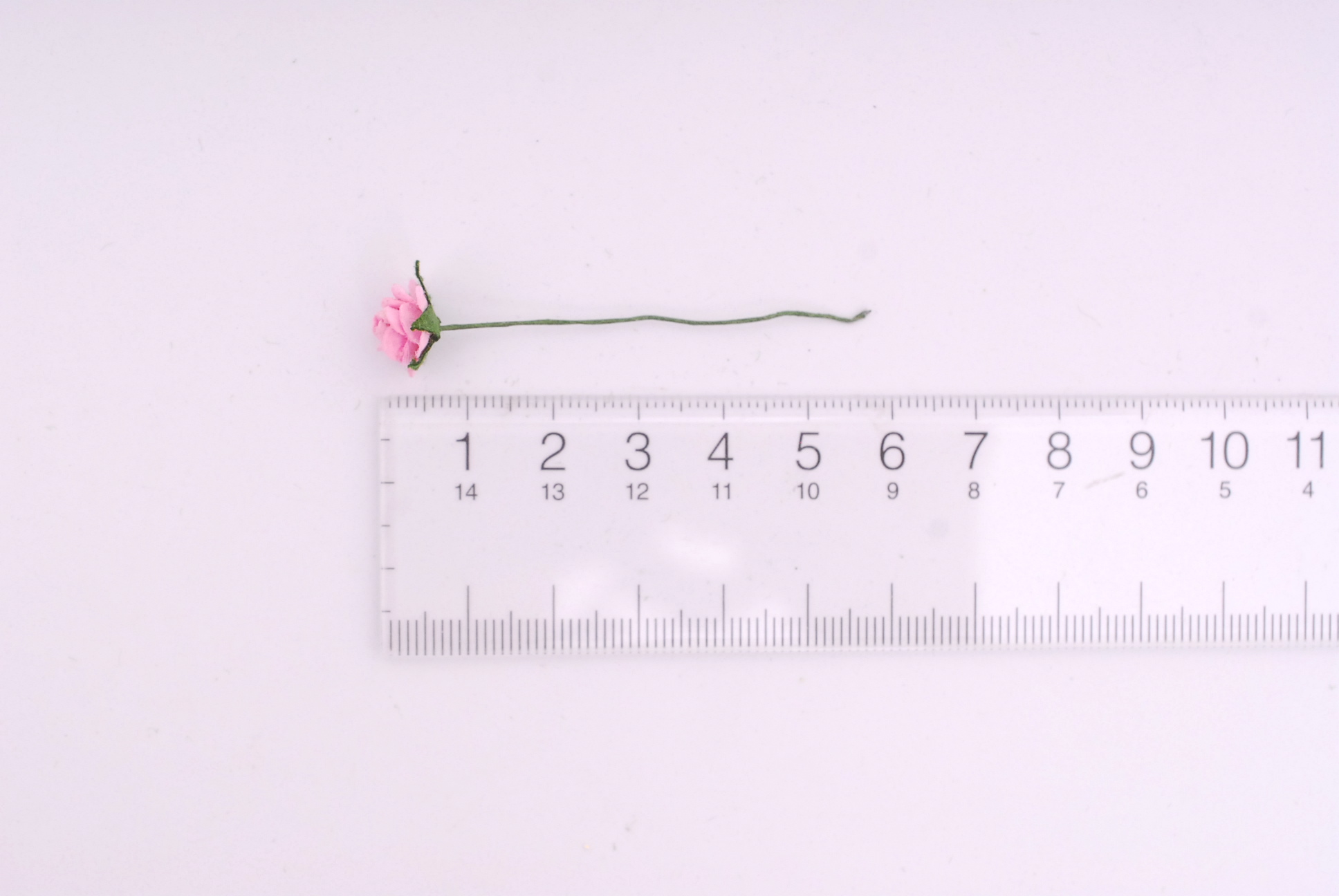 ดอกไม้กระดาษสาสำหรับตกแต่ง ของชำร่วย ดอกกุหลาบ กระดาษสา สีชมพู #120 ขนาด 1 cm. จำนวน 100 ดอก/1 ถุง